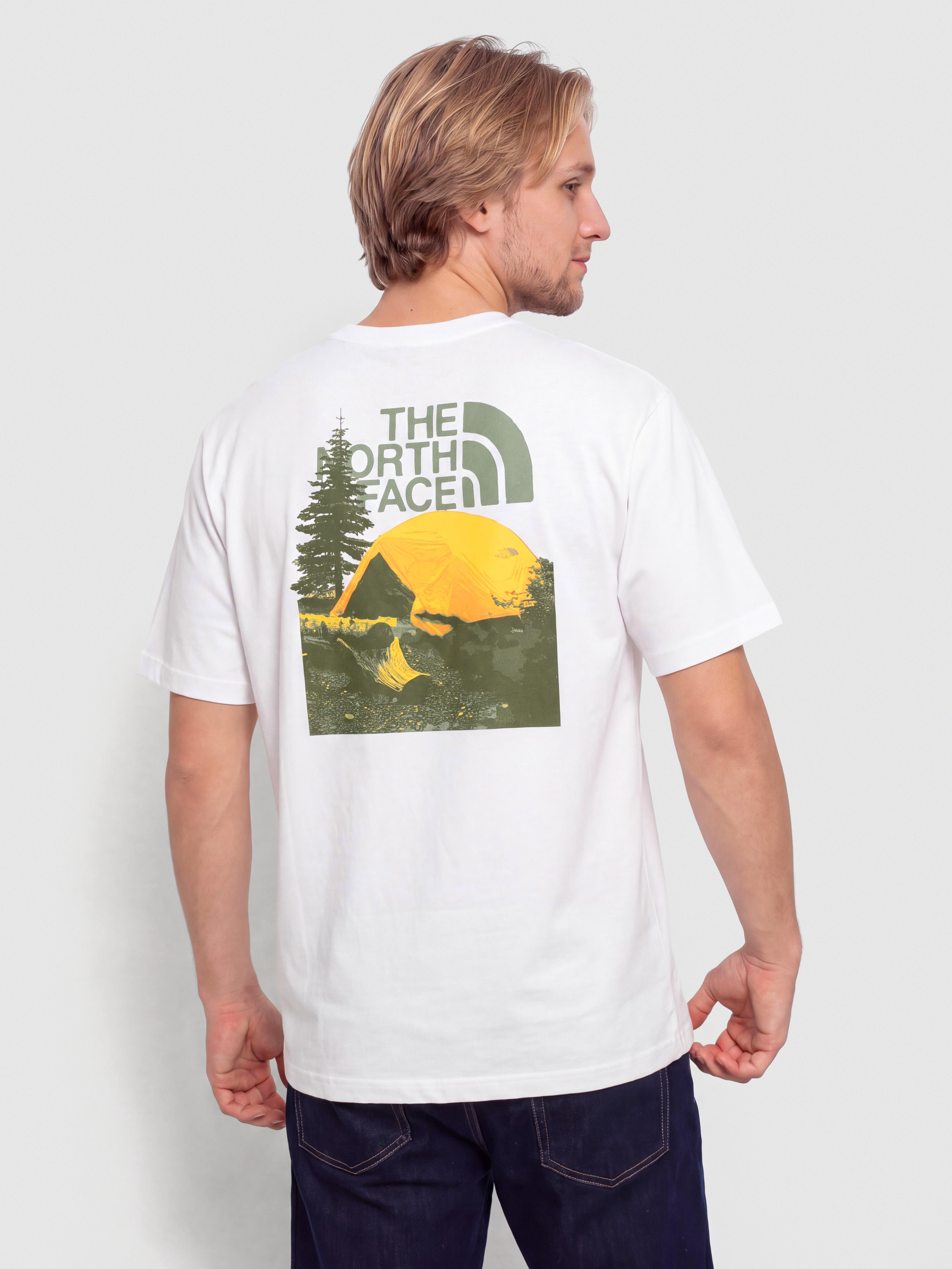 Тениска The North Face Pitch A Tent Relaxed (tnf white)