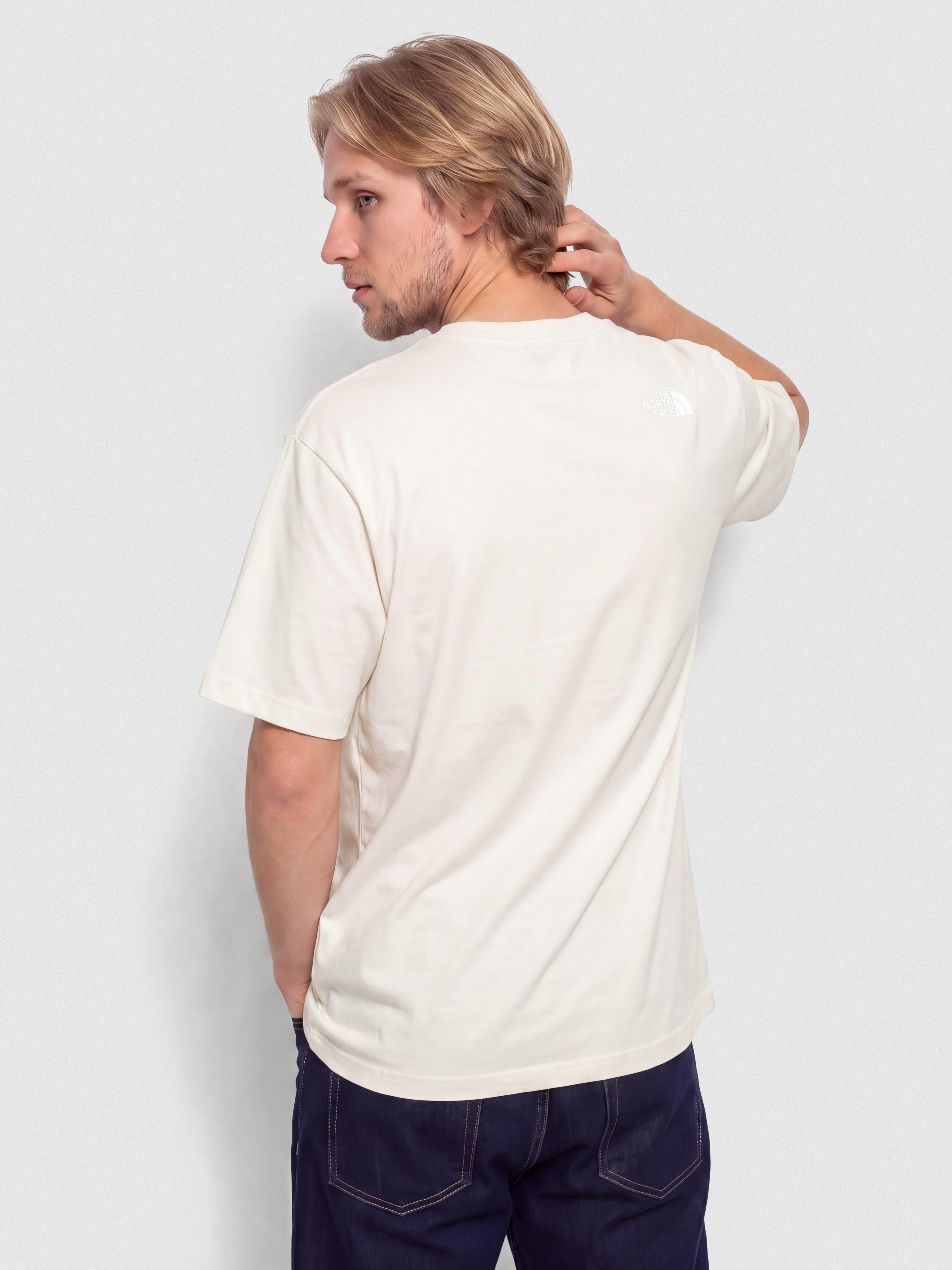 Тениска The North Face Explorer Badges Relaxed (white dune)