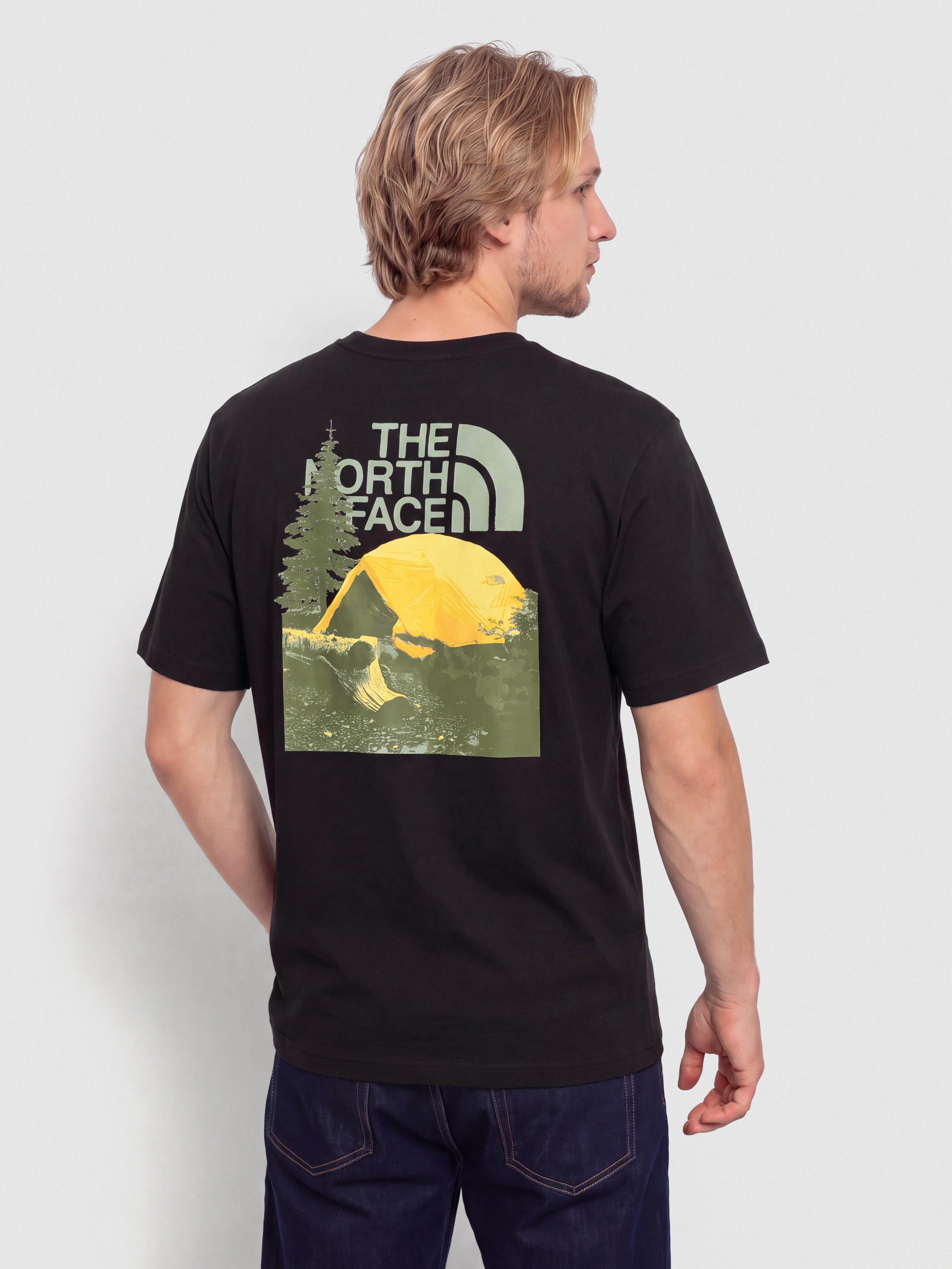 Тениска The North Face Pitch A Tent Relaxed (tnf black)