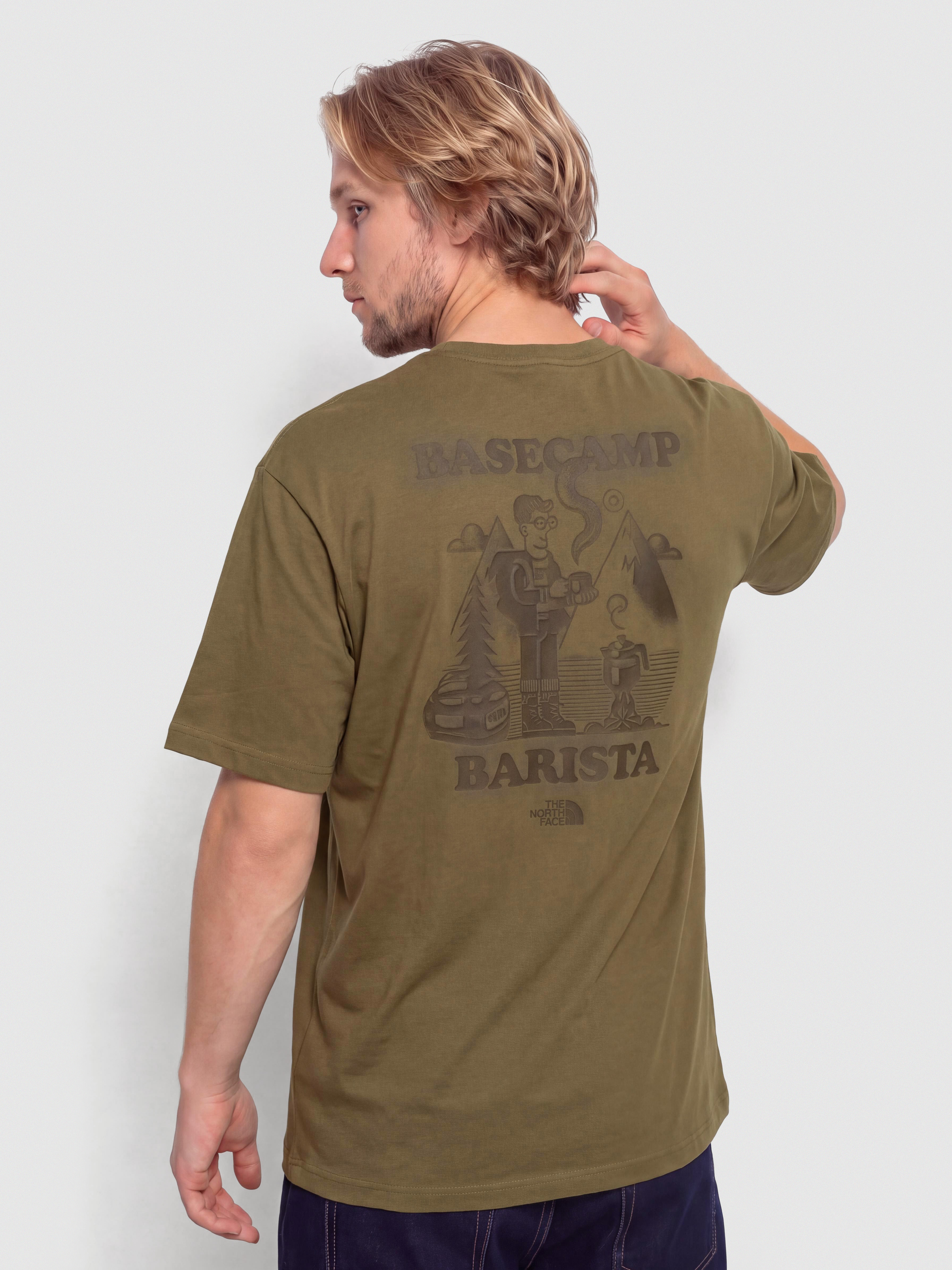 Тениска The North Face Basecamp Barista Relaxed (caraway seed)