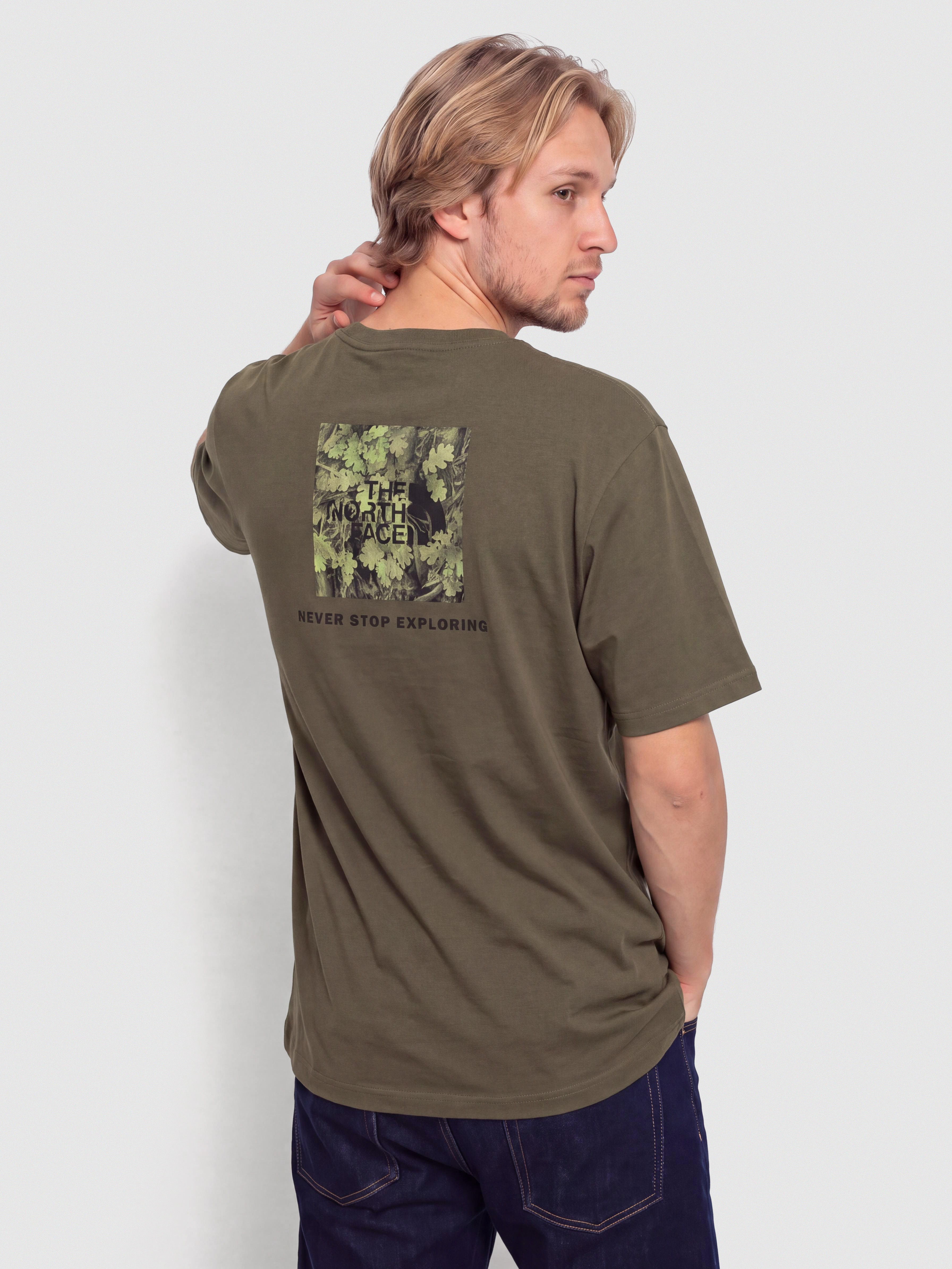 Тениска The North Face Yosemite Oak Box Nse Regular (new taupe green)
