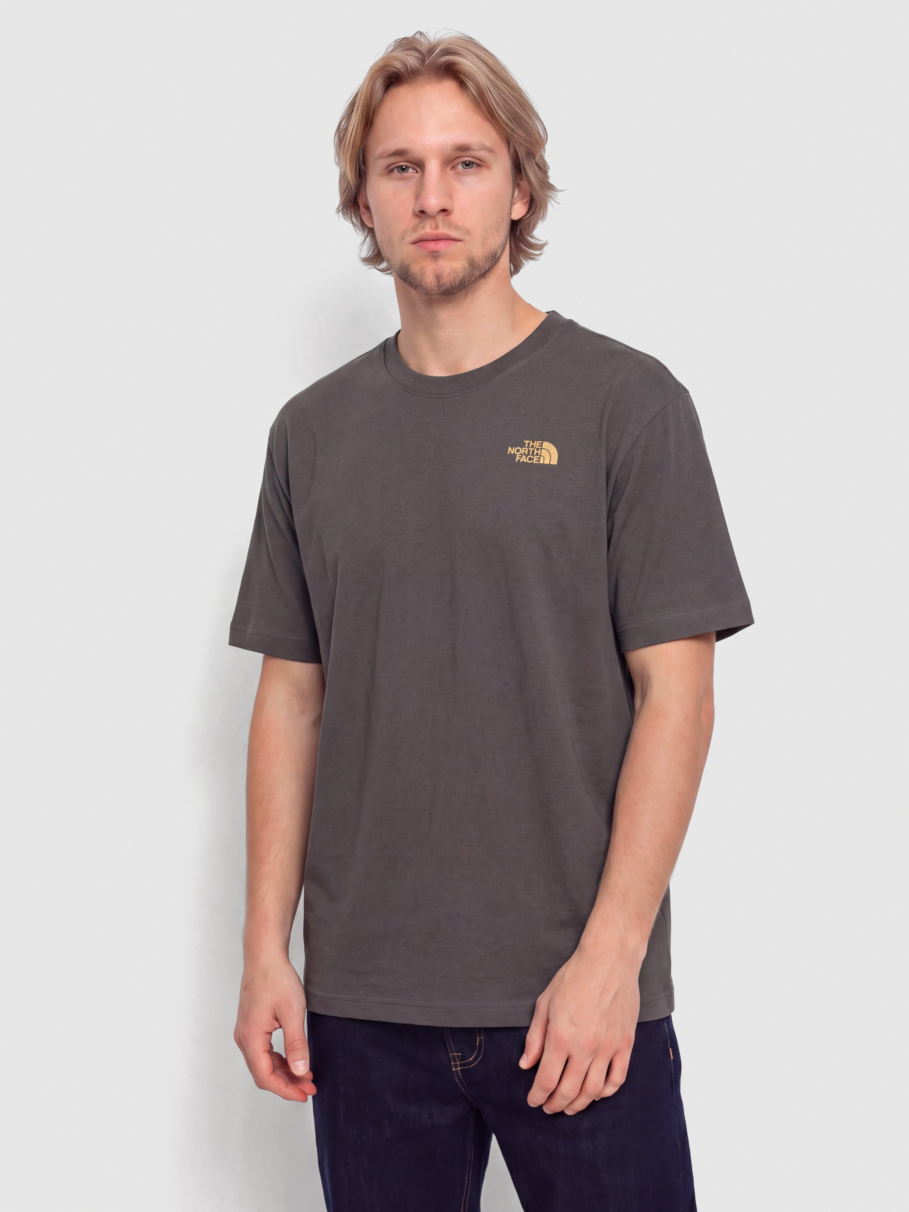 Тениска The North Face Stone Logo Relaxed (anthracite grey)