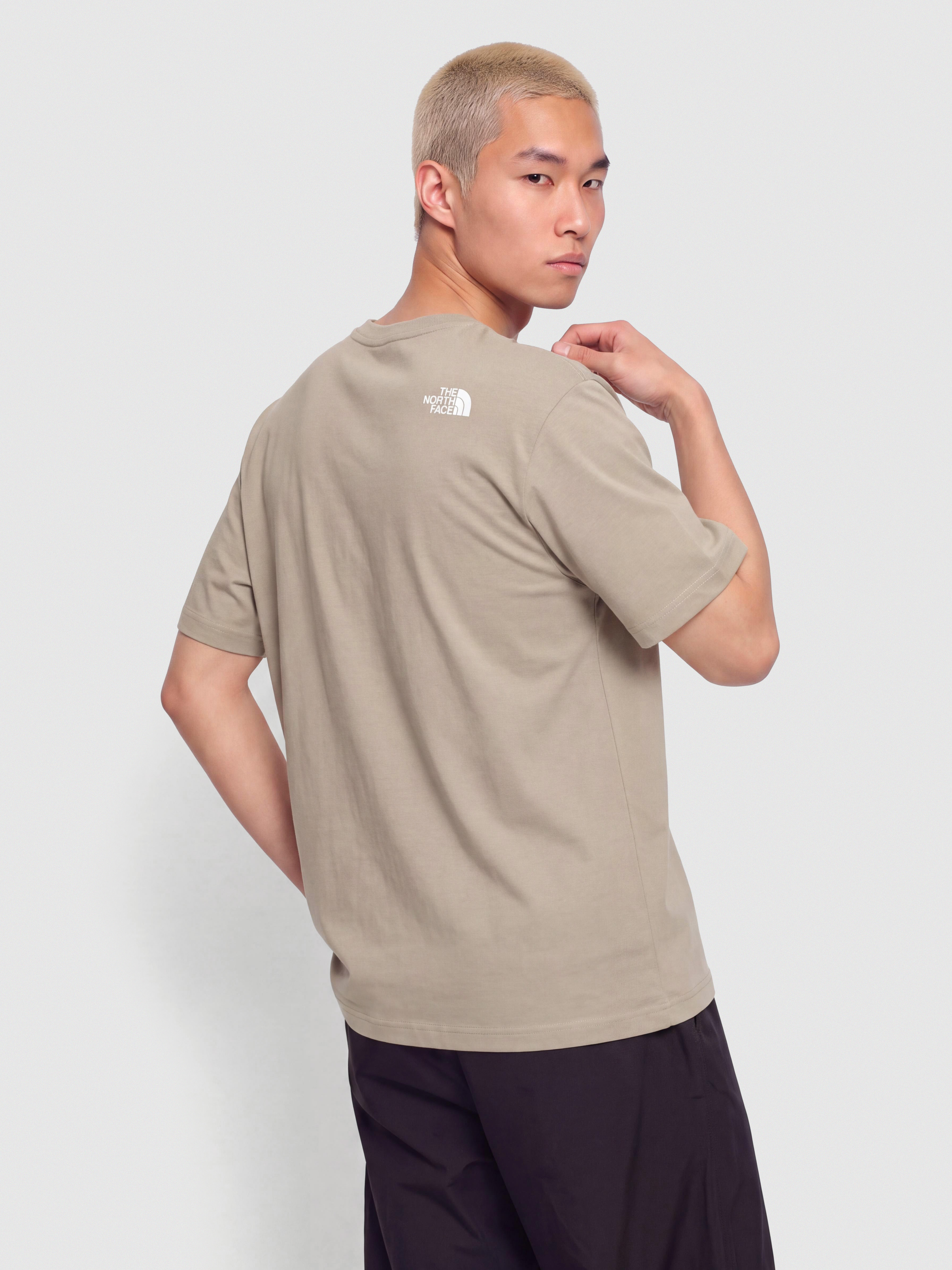 Тениска The North Face Mountain Logo Relaxed (stone slab)