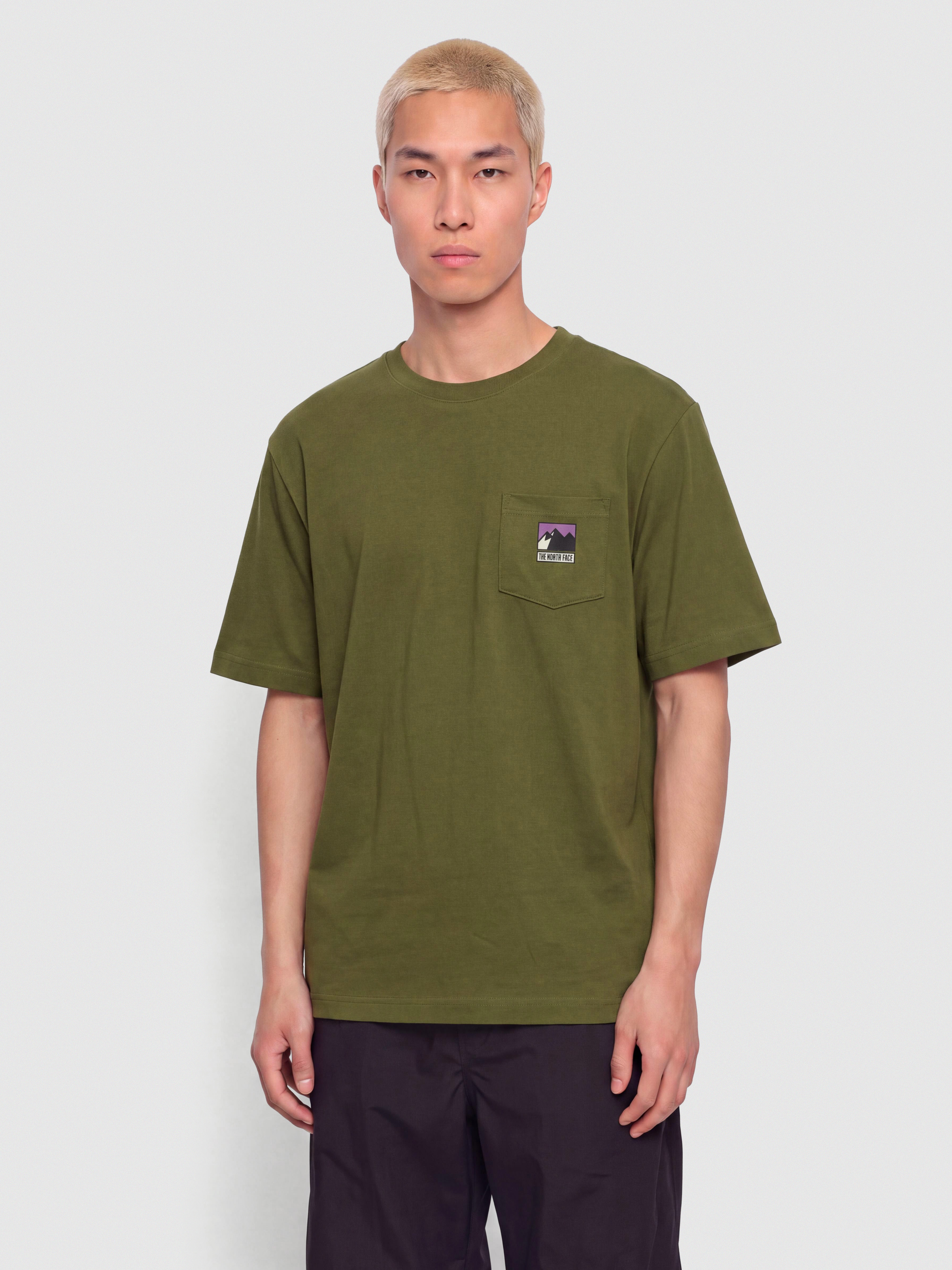 Тениска The North Face Mountain Logo Relaxed (woodland green)