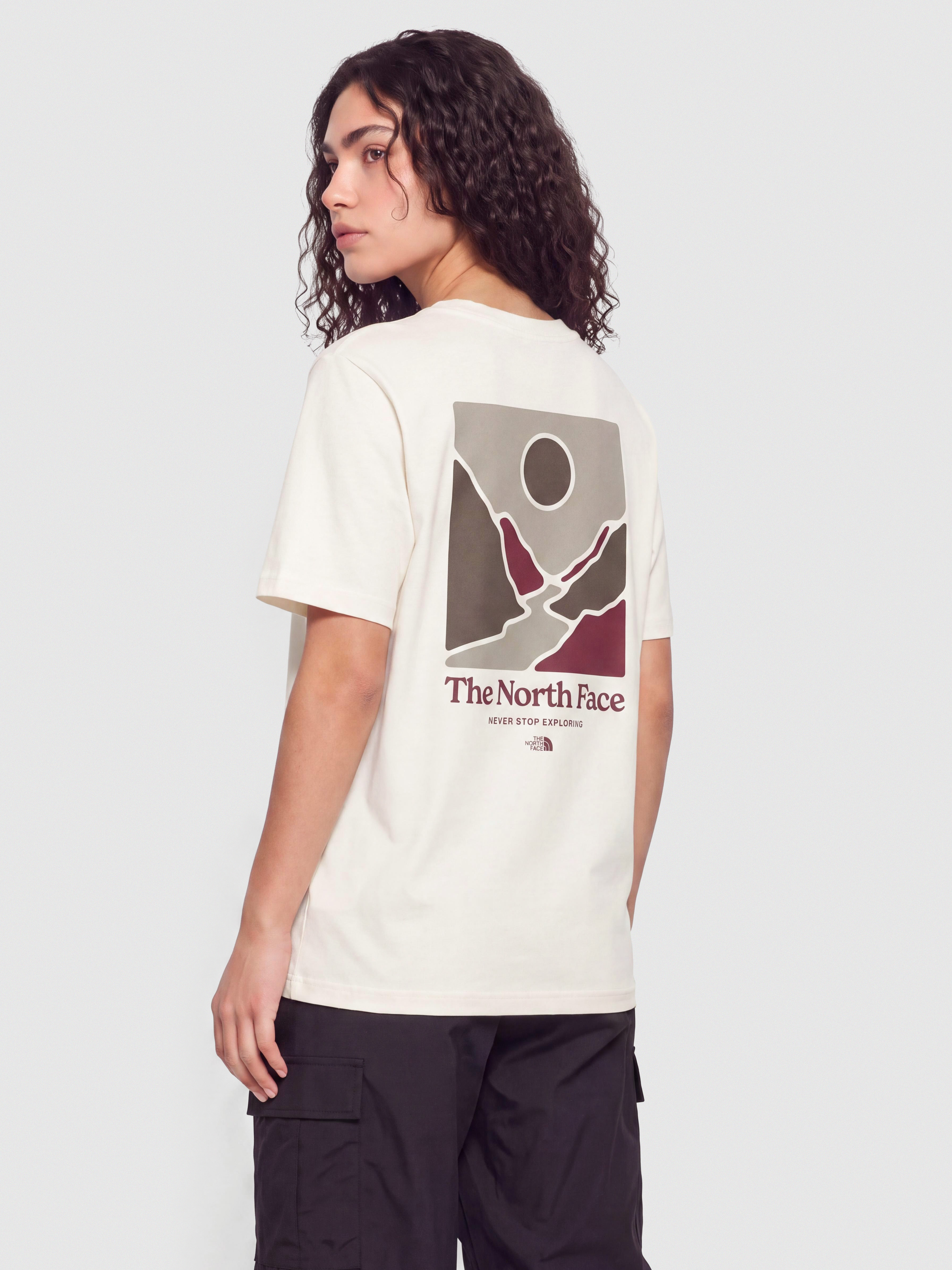 Тениска The North Face Monte Regular Wmn (white dune)