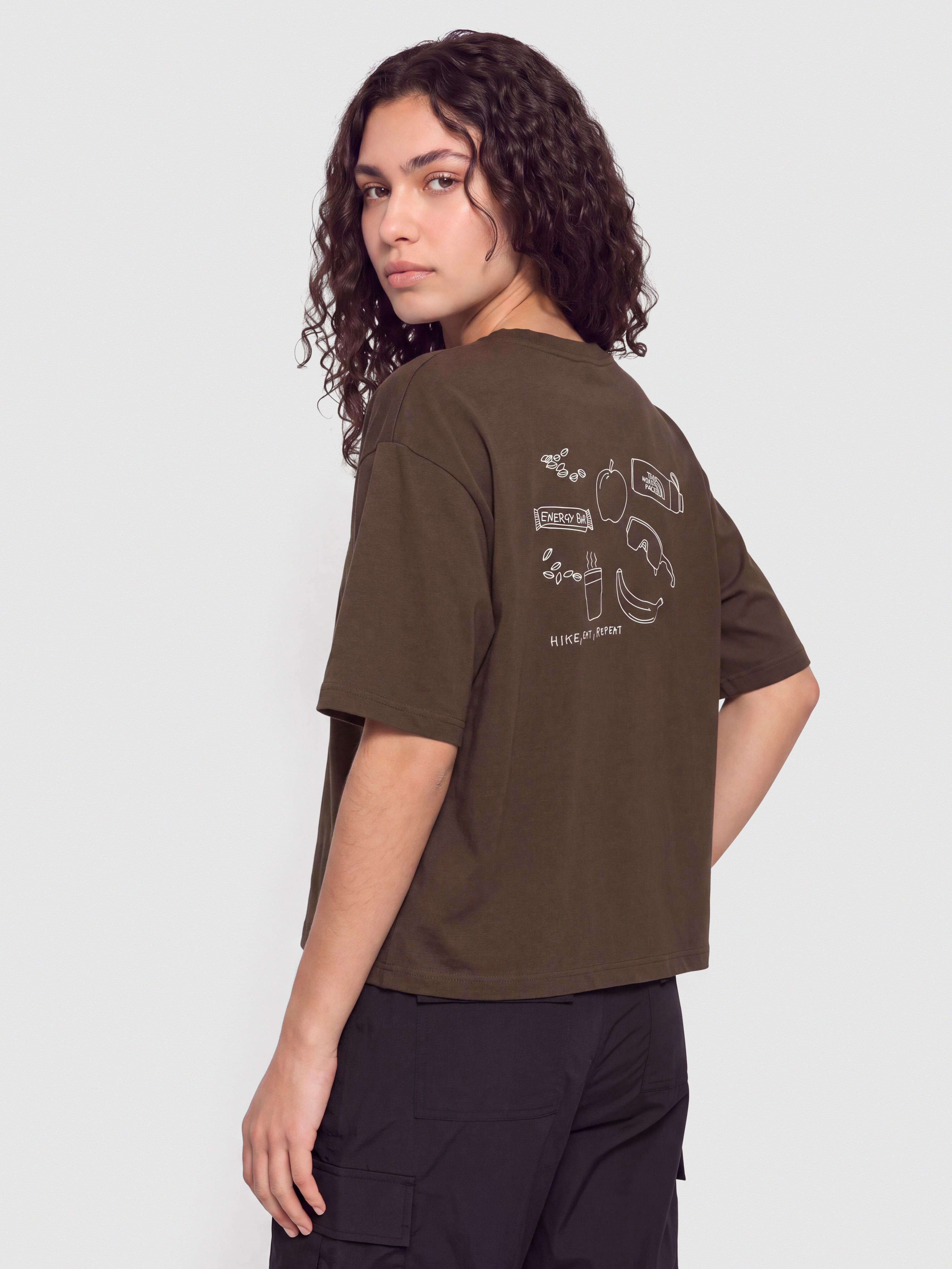 Тениска The North Face Hike Picnic Boxy Wmn (dark chestnut)