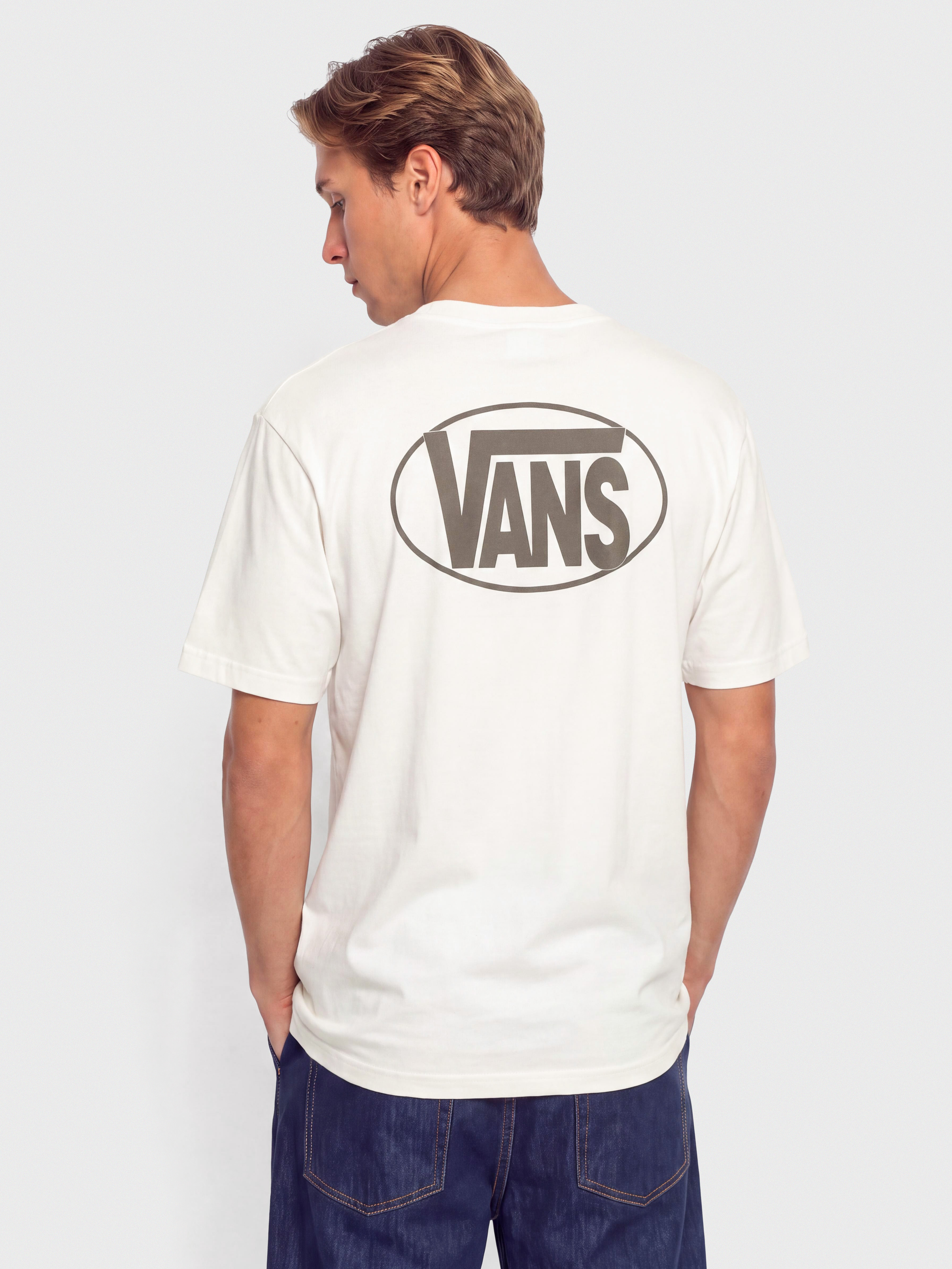 Тениска Vans Oval Logo Loose (marshmallow)