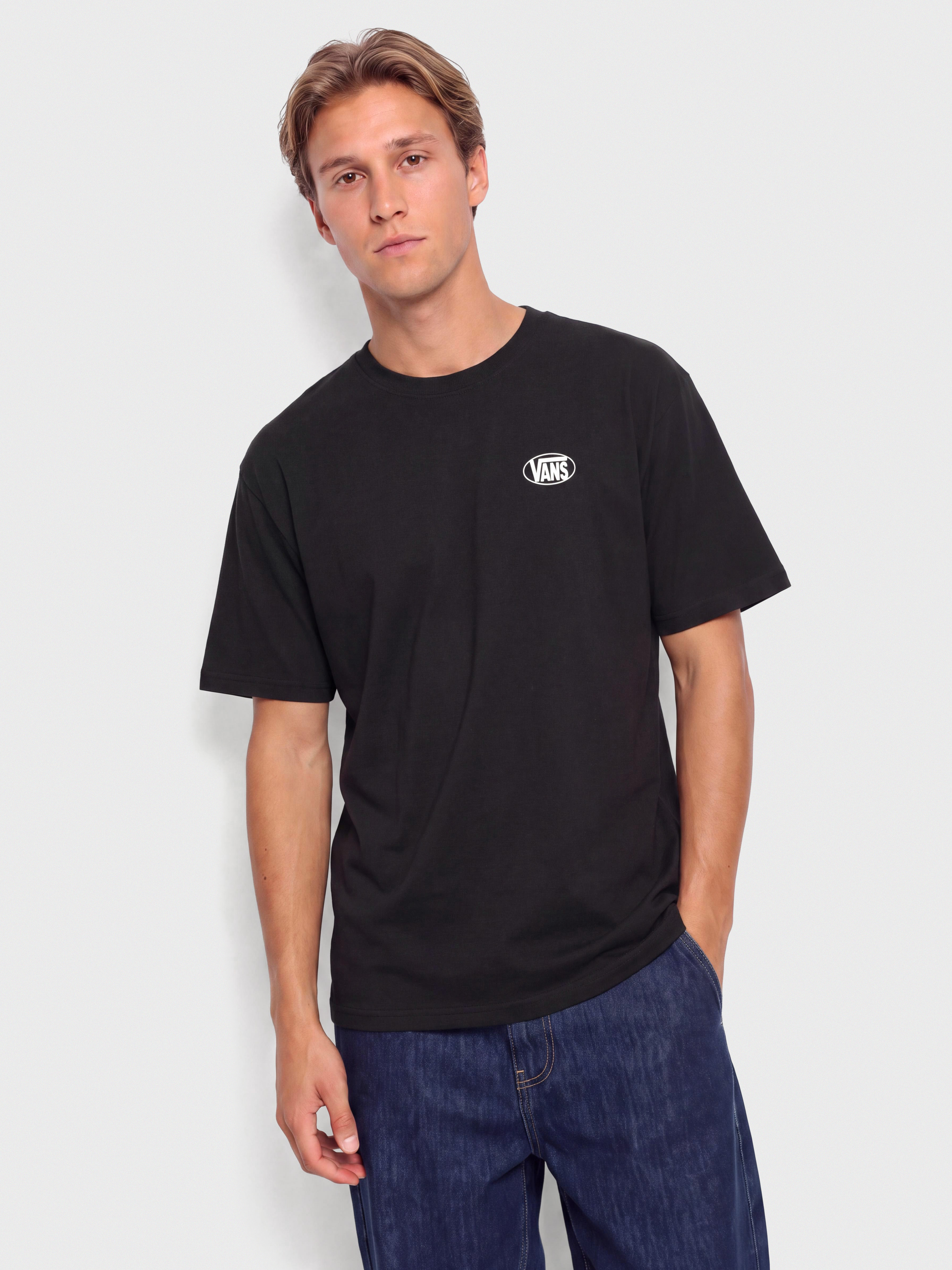 Тениска Vans Oval Logo Loose (black)