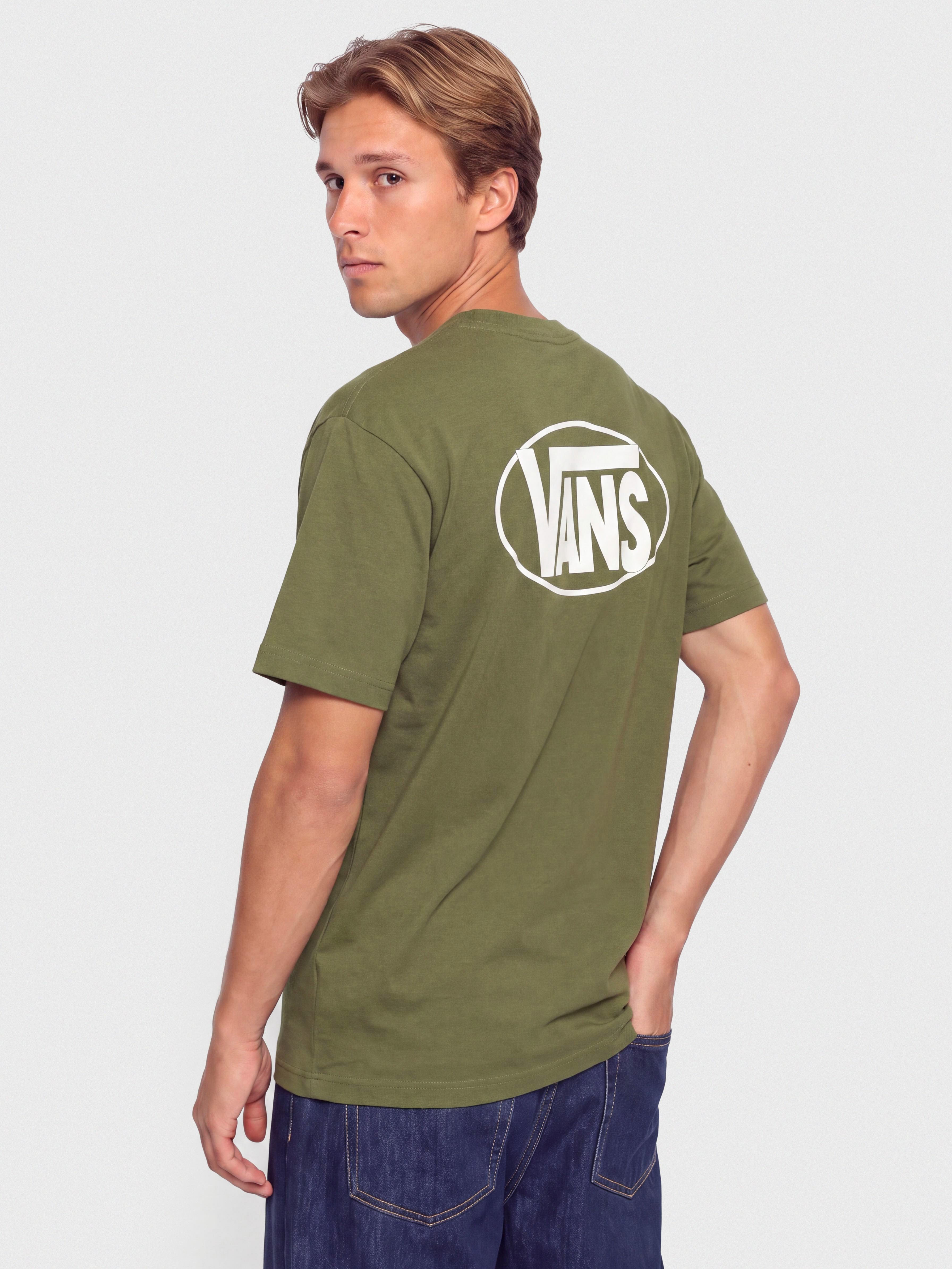 Тениска Vans Oval Logo Loose (green balsam)