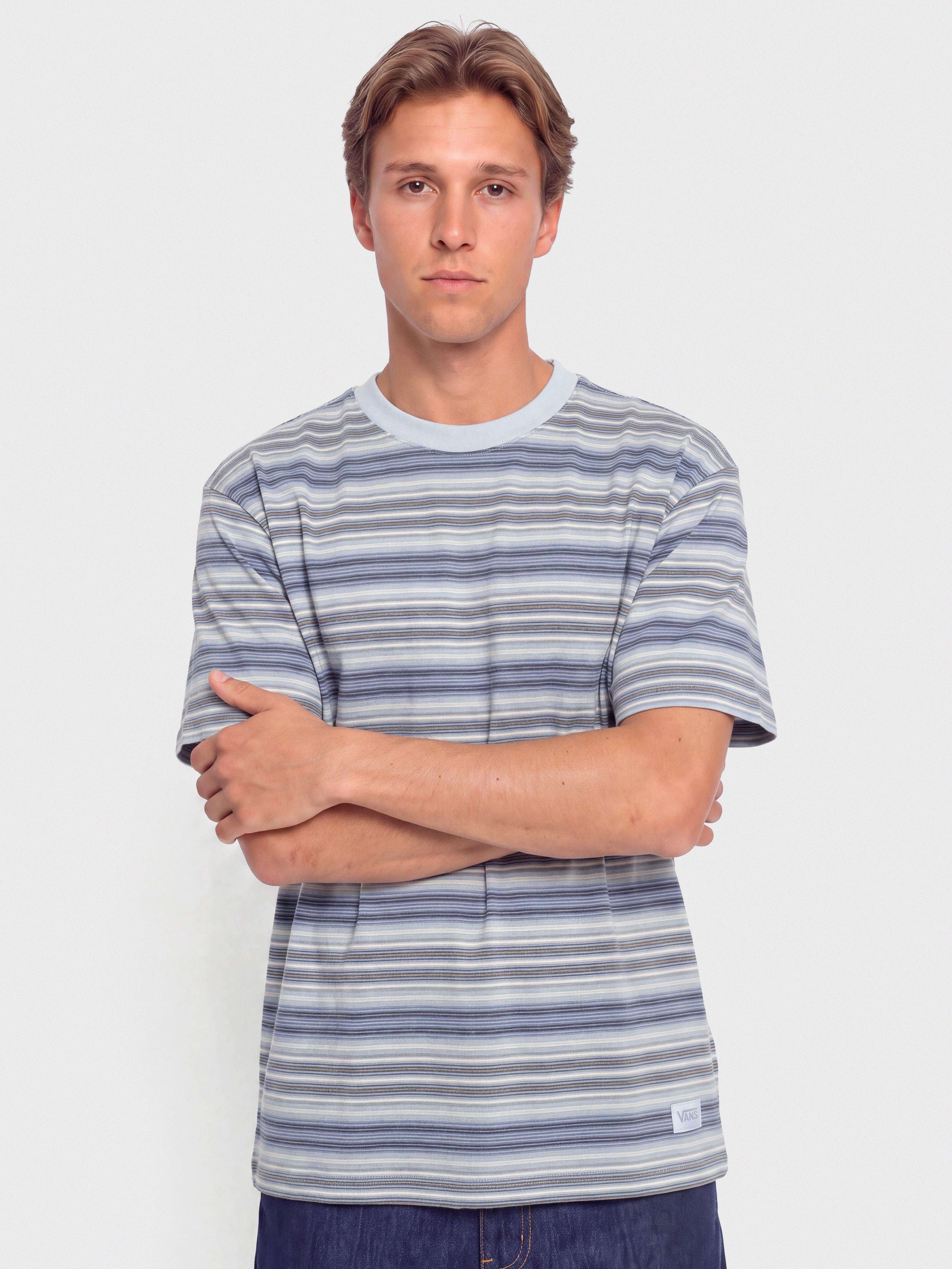Тениска Vans Stripe Ringer Loose