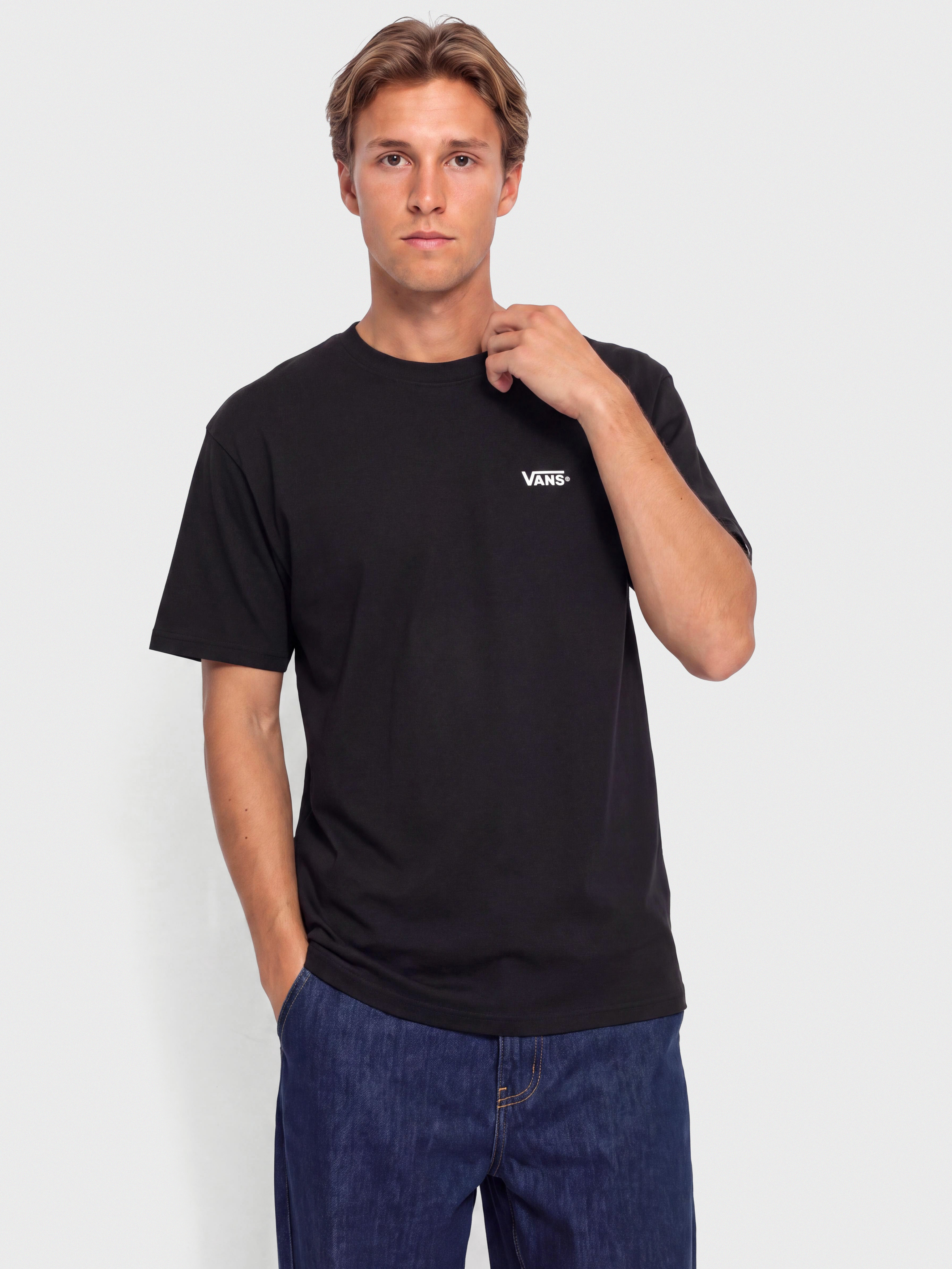 Тениска Vans New Left Chest (black/white)