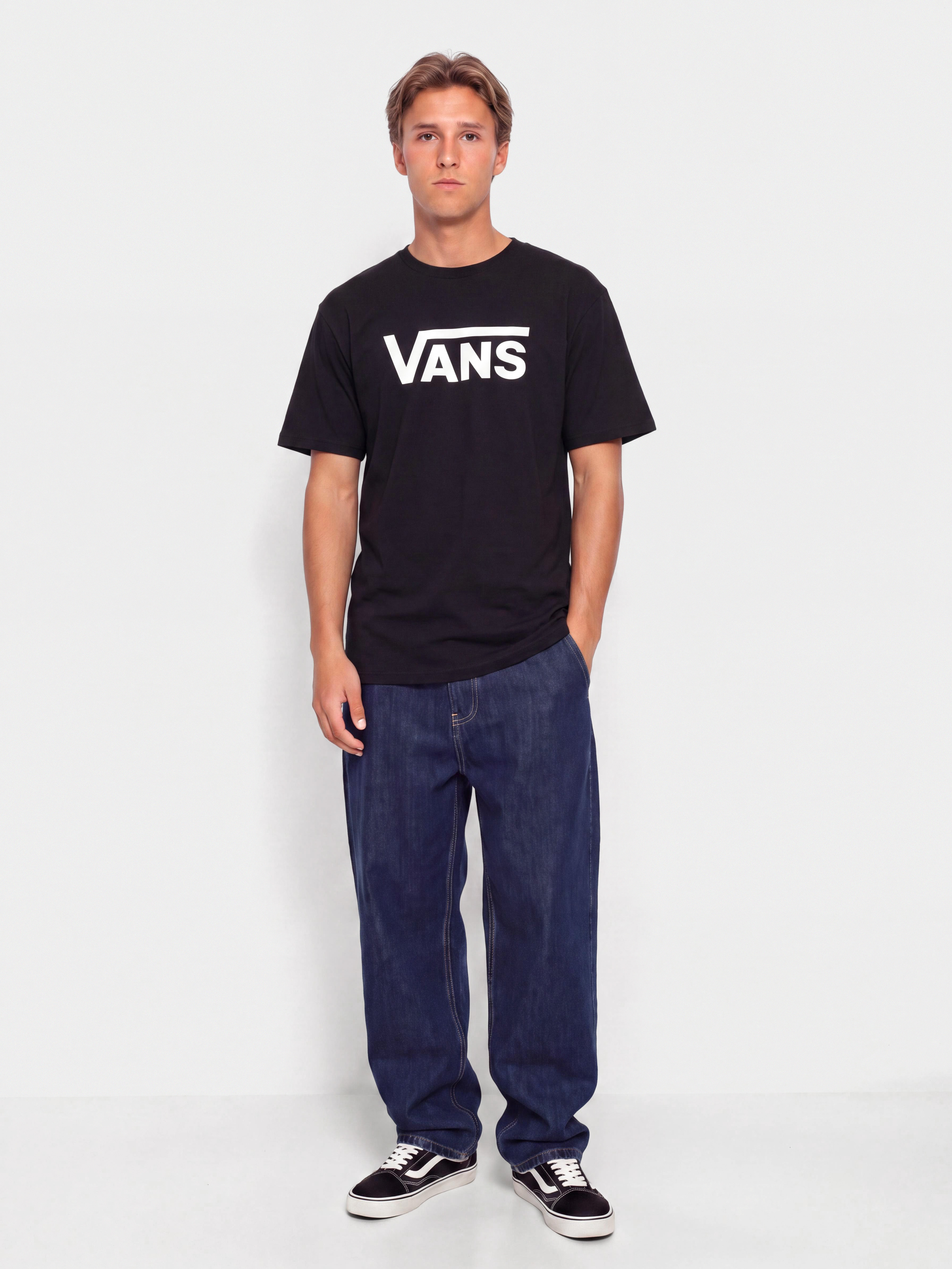 Тениска Vans Classic Drop V (black/white)