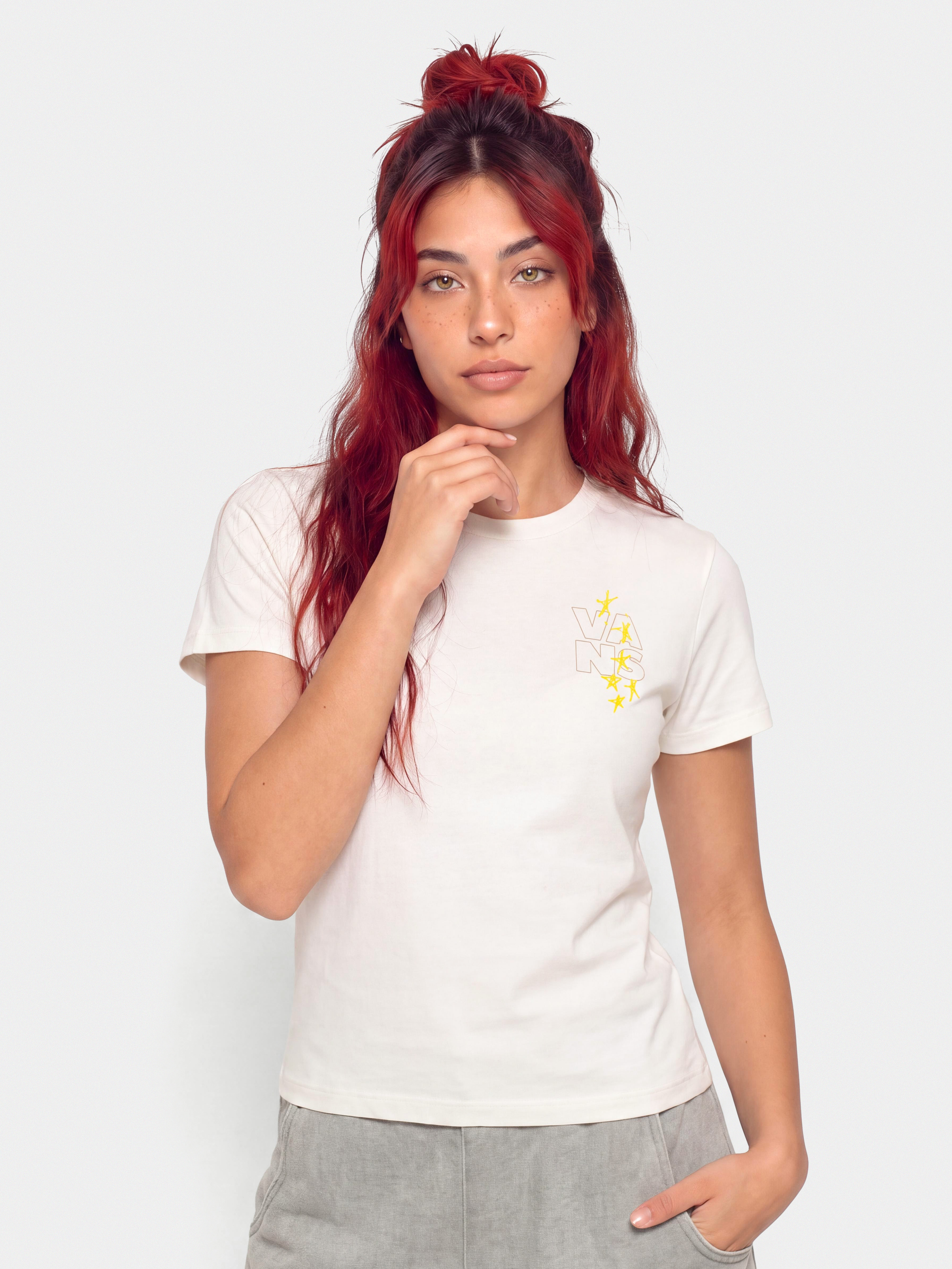 Тениска Vans New Age Research Wmn (marshmallow)