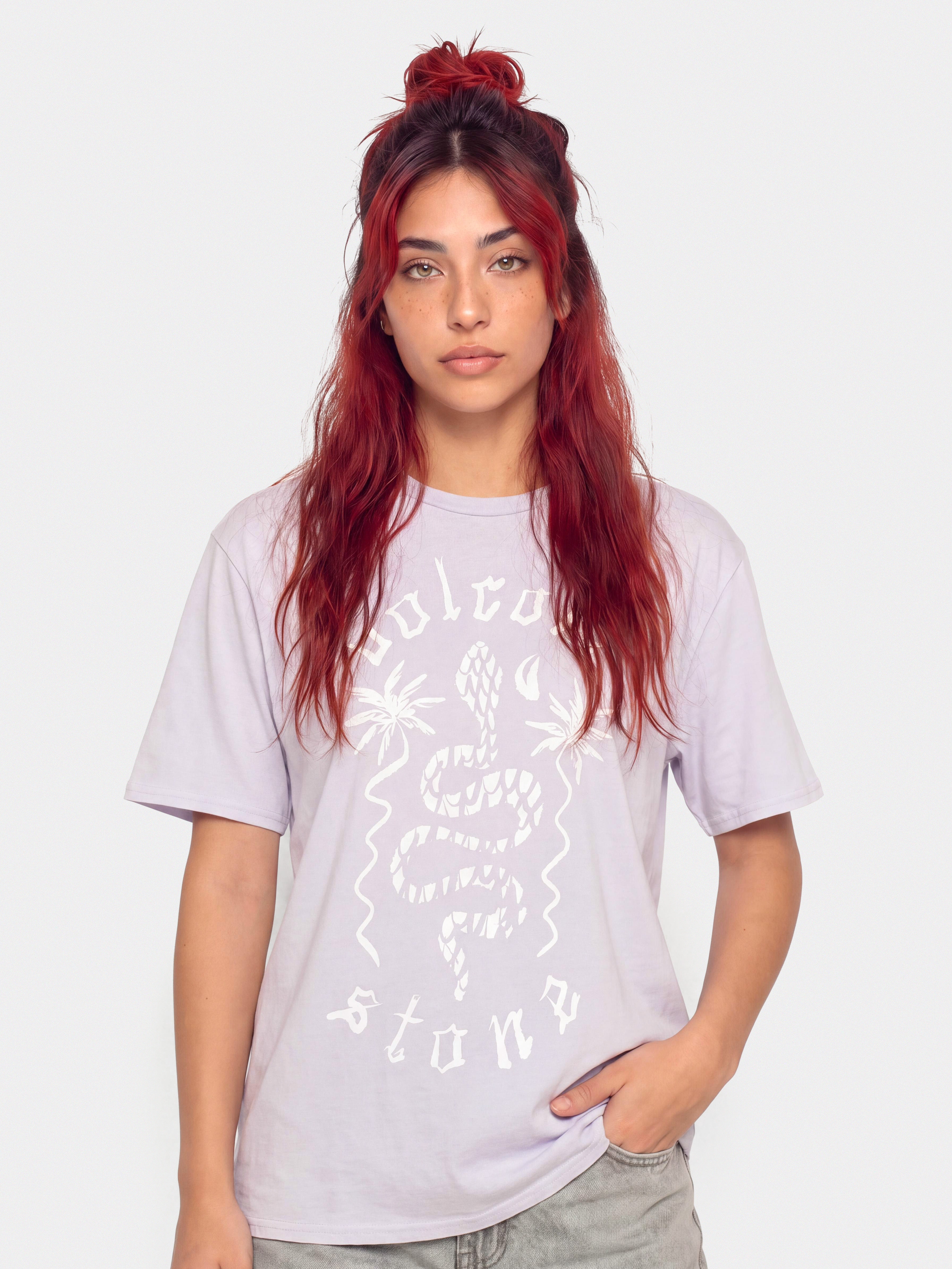 Тениска Volcom Burnout Bf Wmn (dusty lavender)