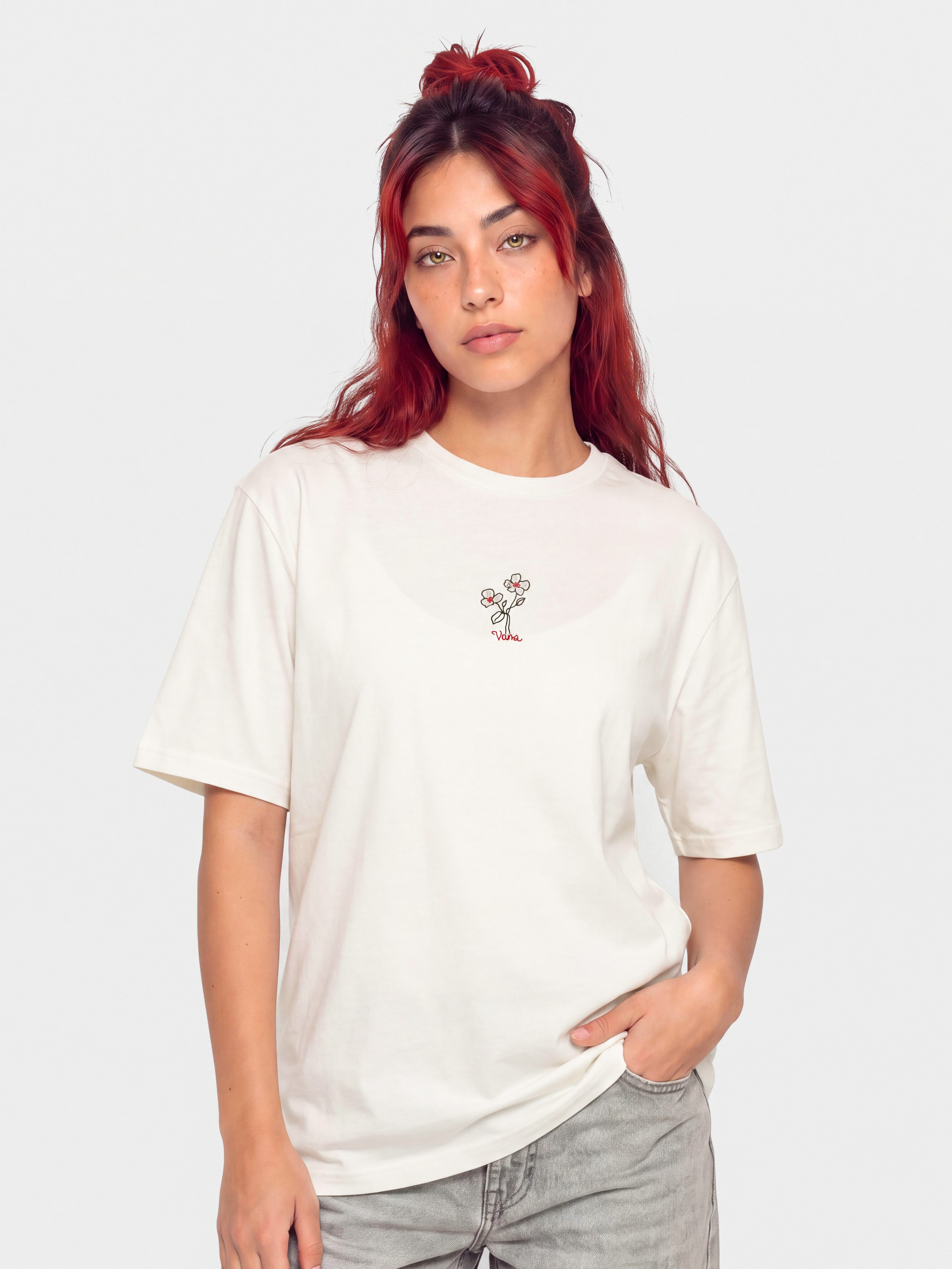 Тениска Vans Hand Drawn Floral Wmn (marshmallow)