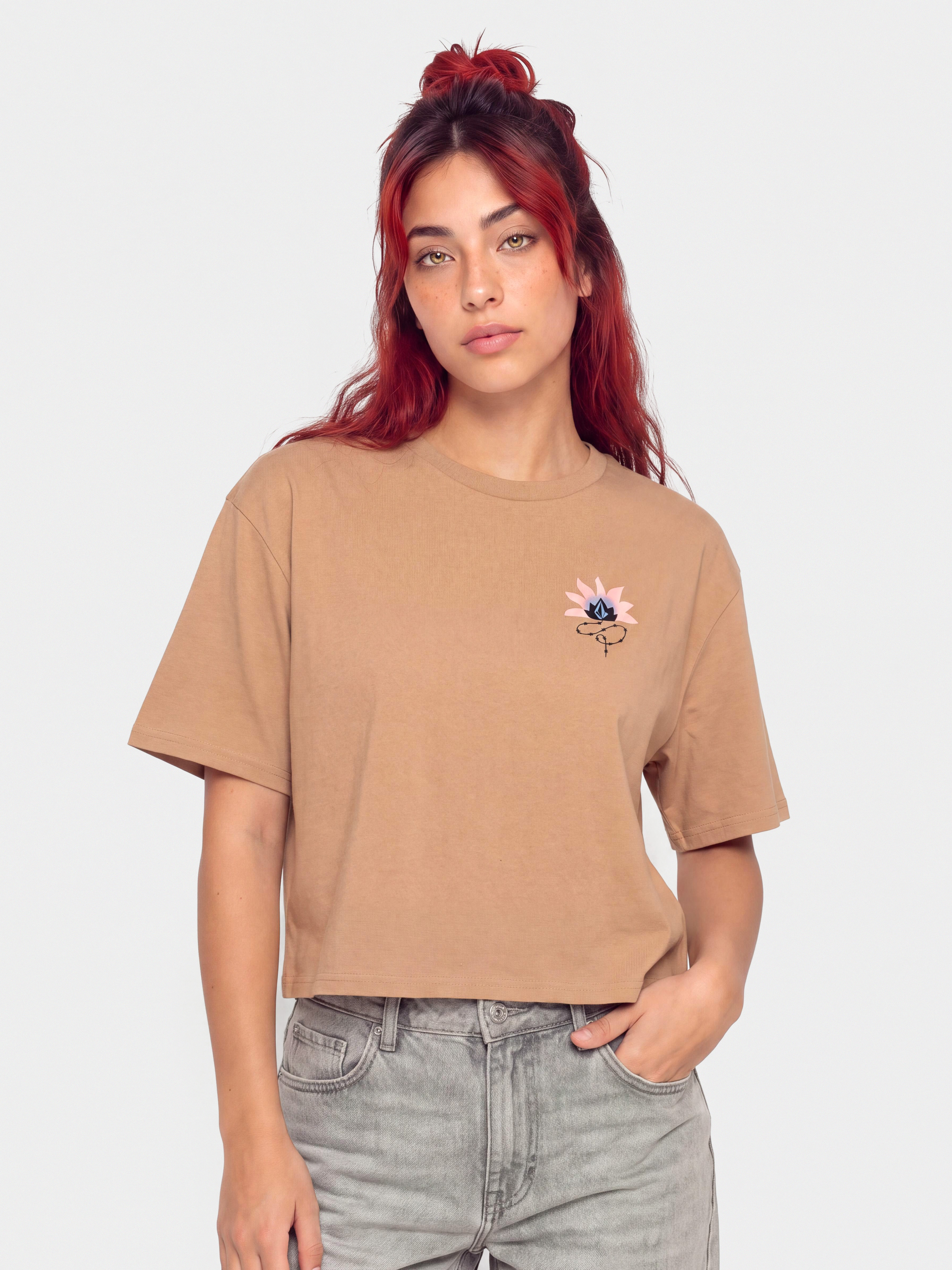 Тениска Volcom Bliss Wmn (pale khaki)