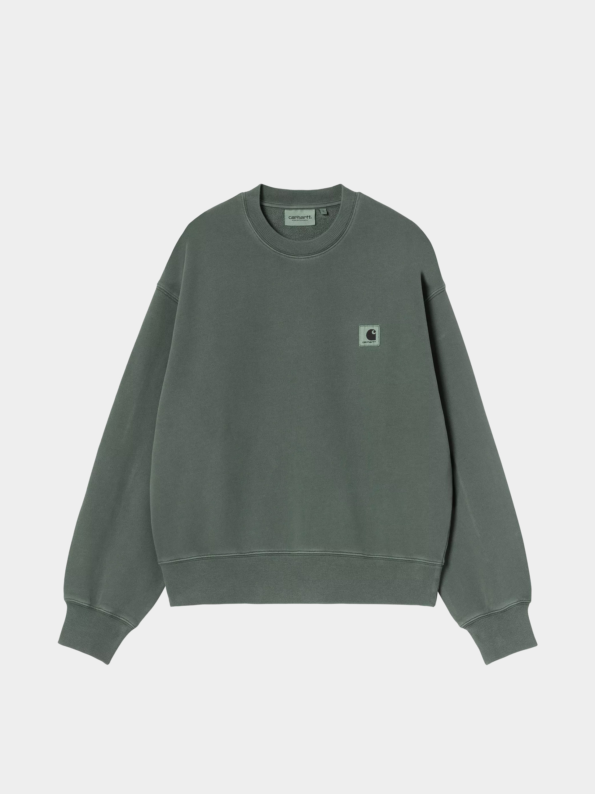 Суитшърт Carhartt WIP Nelson Wmn (dark scarab/garment dyed)