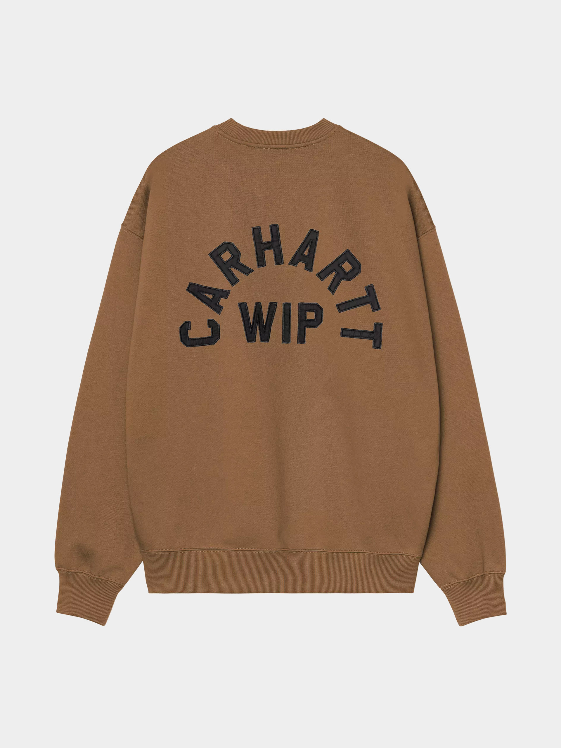 Суитшърт Carhartt WIP Arch Script (wip h brown/black/stone washed)