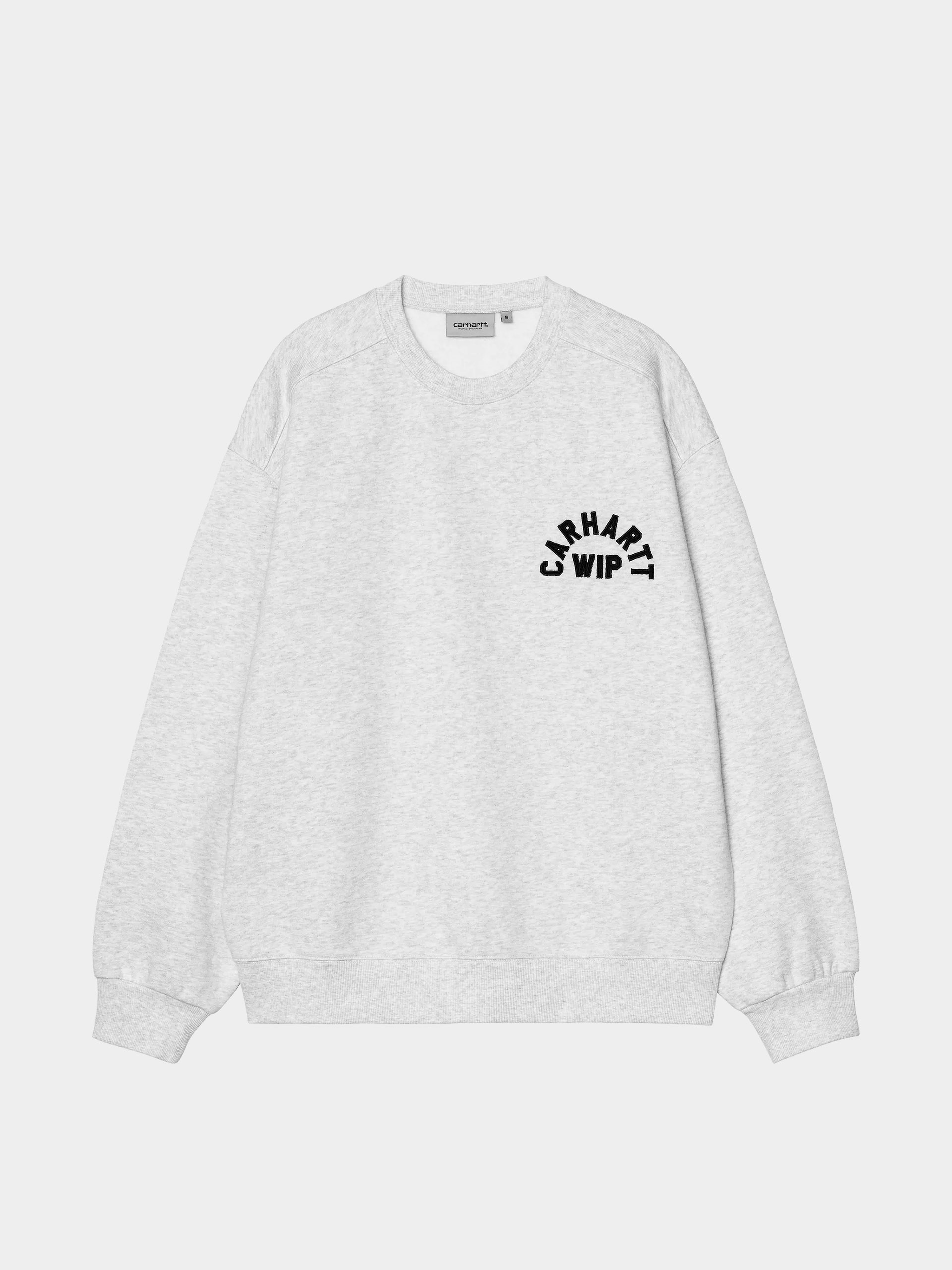 Суитшърт Carhartt WIP Arch Script (ash heather/dark navy/stone washed)