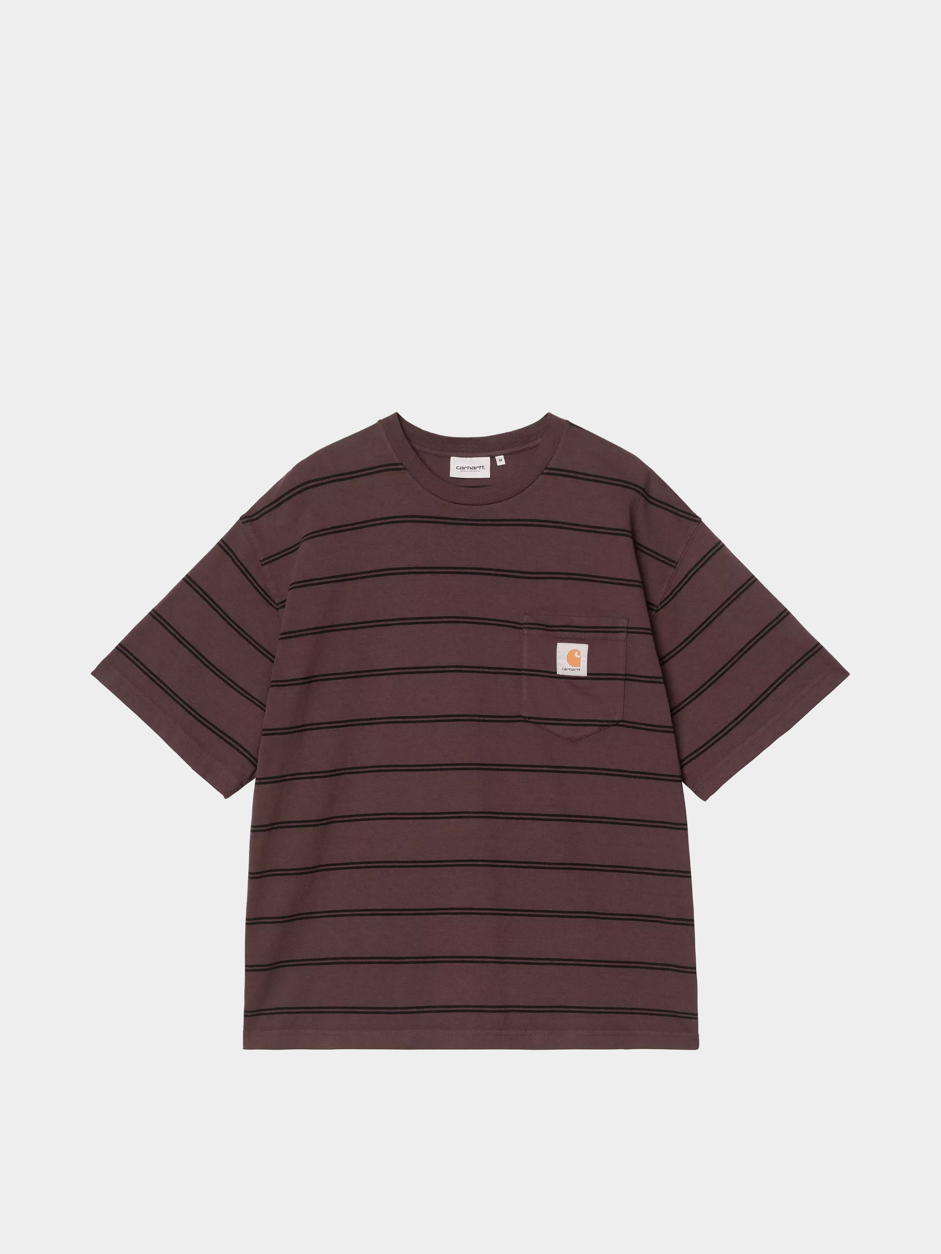 Тениска Carhartt WIP Cardona Pocket (cardona stripe natural/palisander/garment dyed)