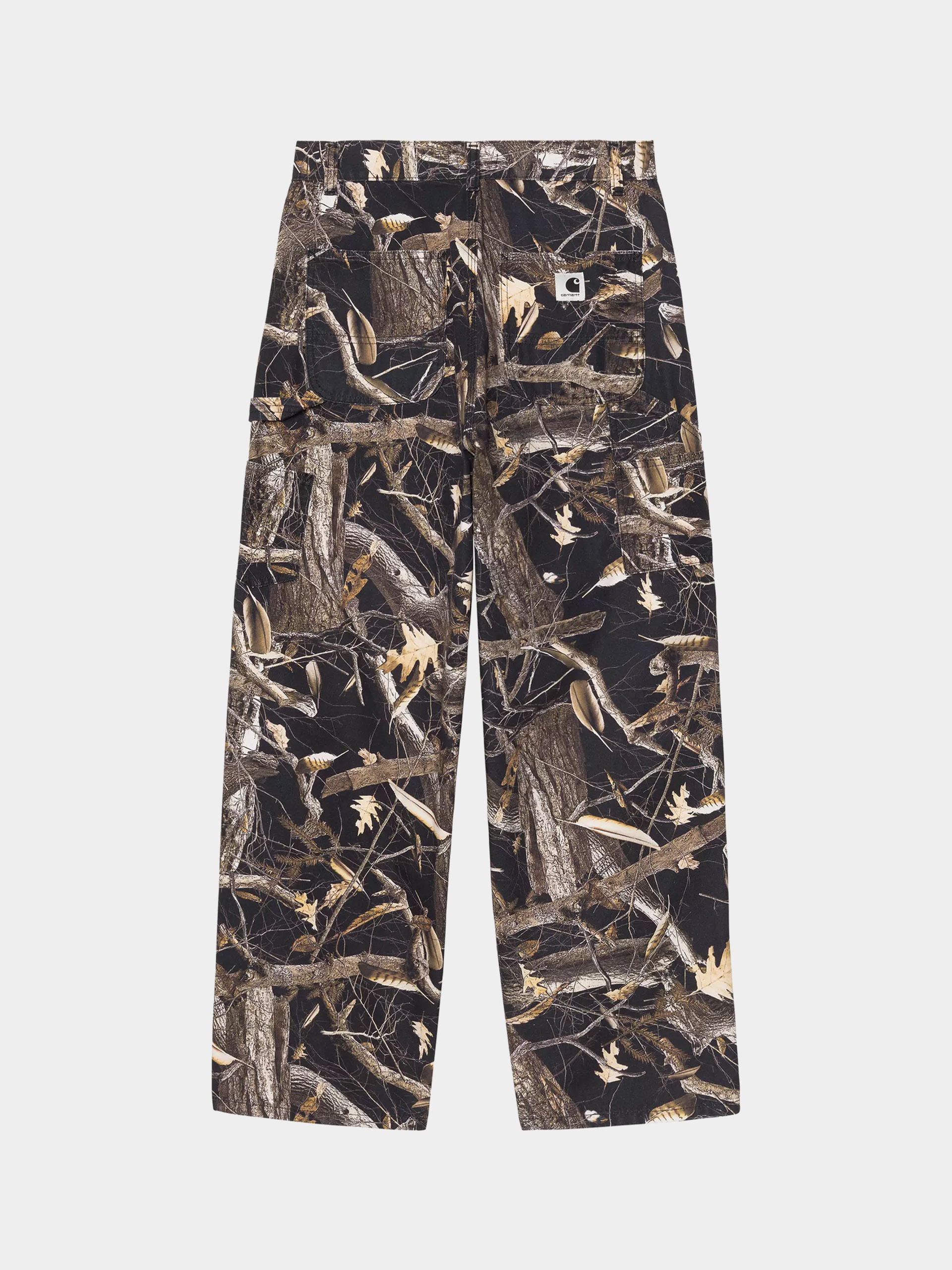 Панталони Carhartt WIP Brandon Single Knee Wmn (camo feather tree black/heavy stone wash)