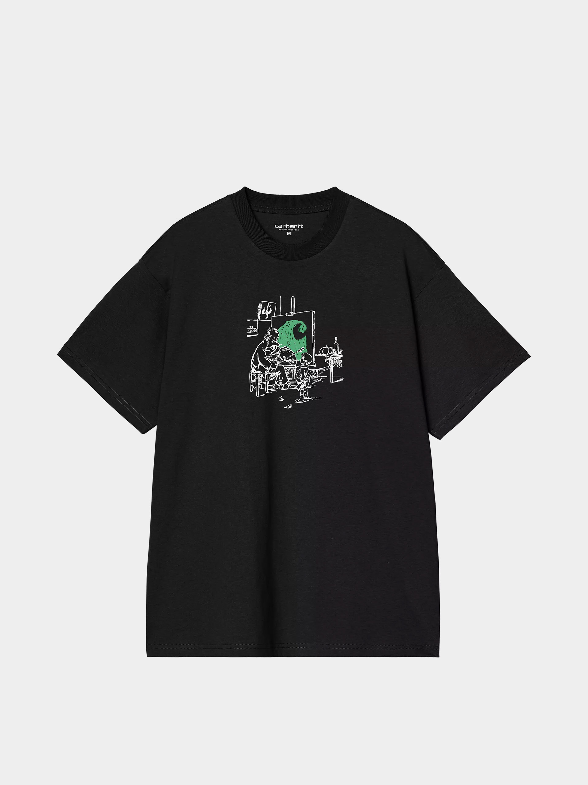 Тениска Carhartt WIP Old Painter (black)