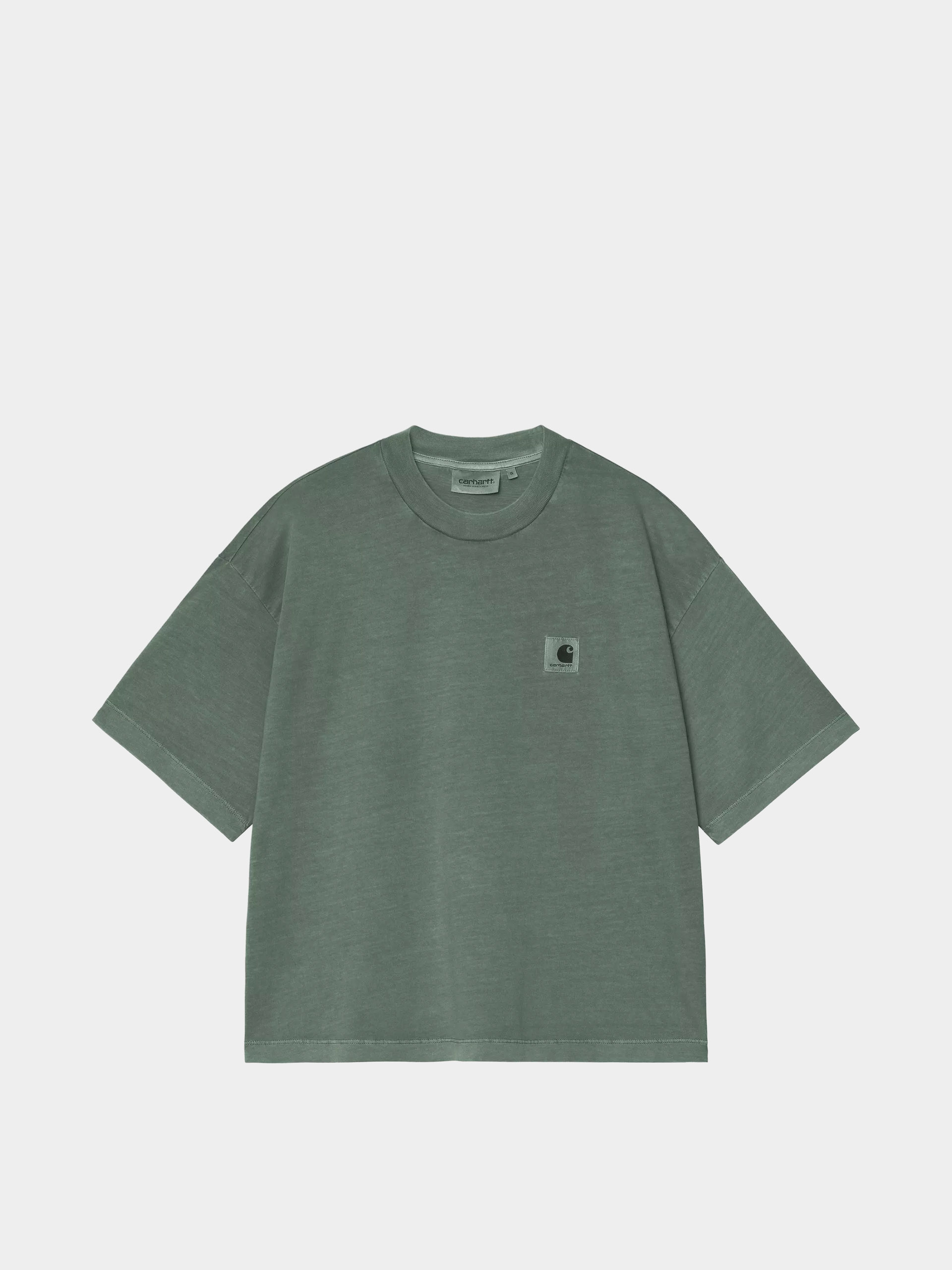 Тениска Carhartt WIP Nelson Wmn (dark scarab/garment dyed)