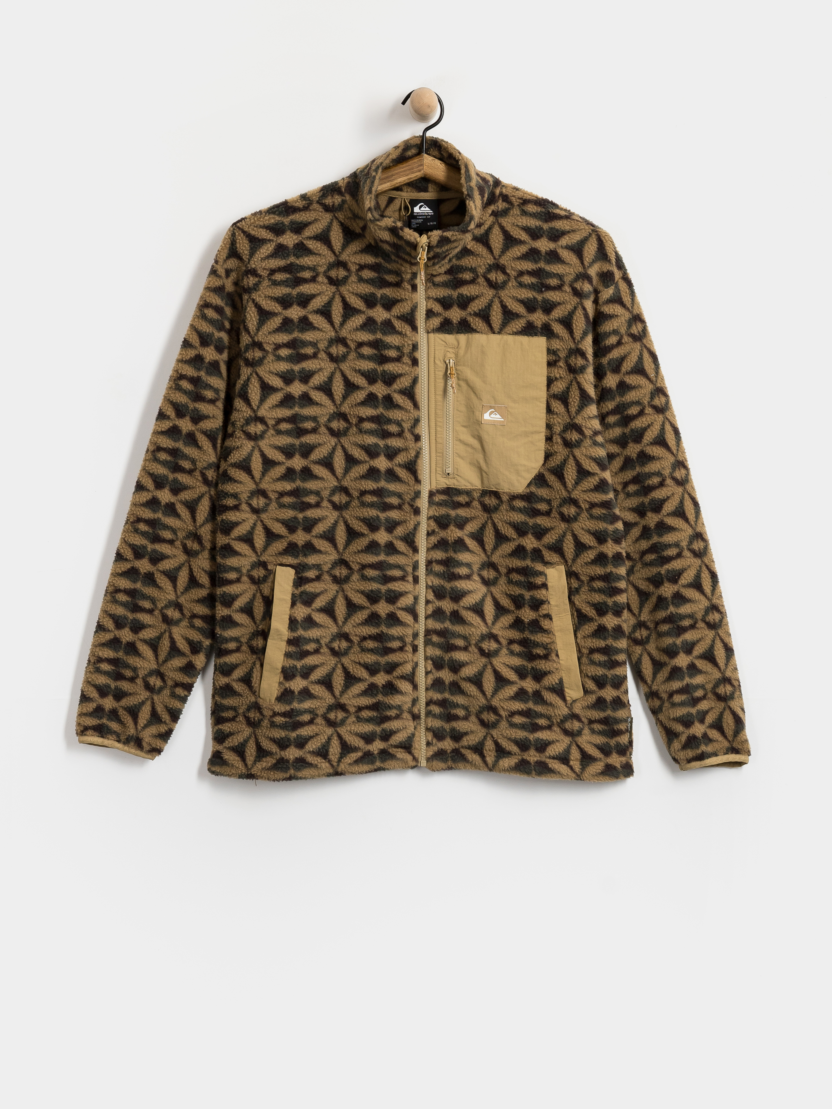 Мъжки Поларени суитшърт Quiksilver Clean Coast Fz (nature tile kelp)