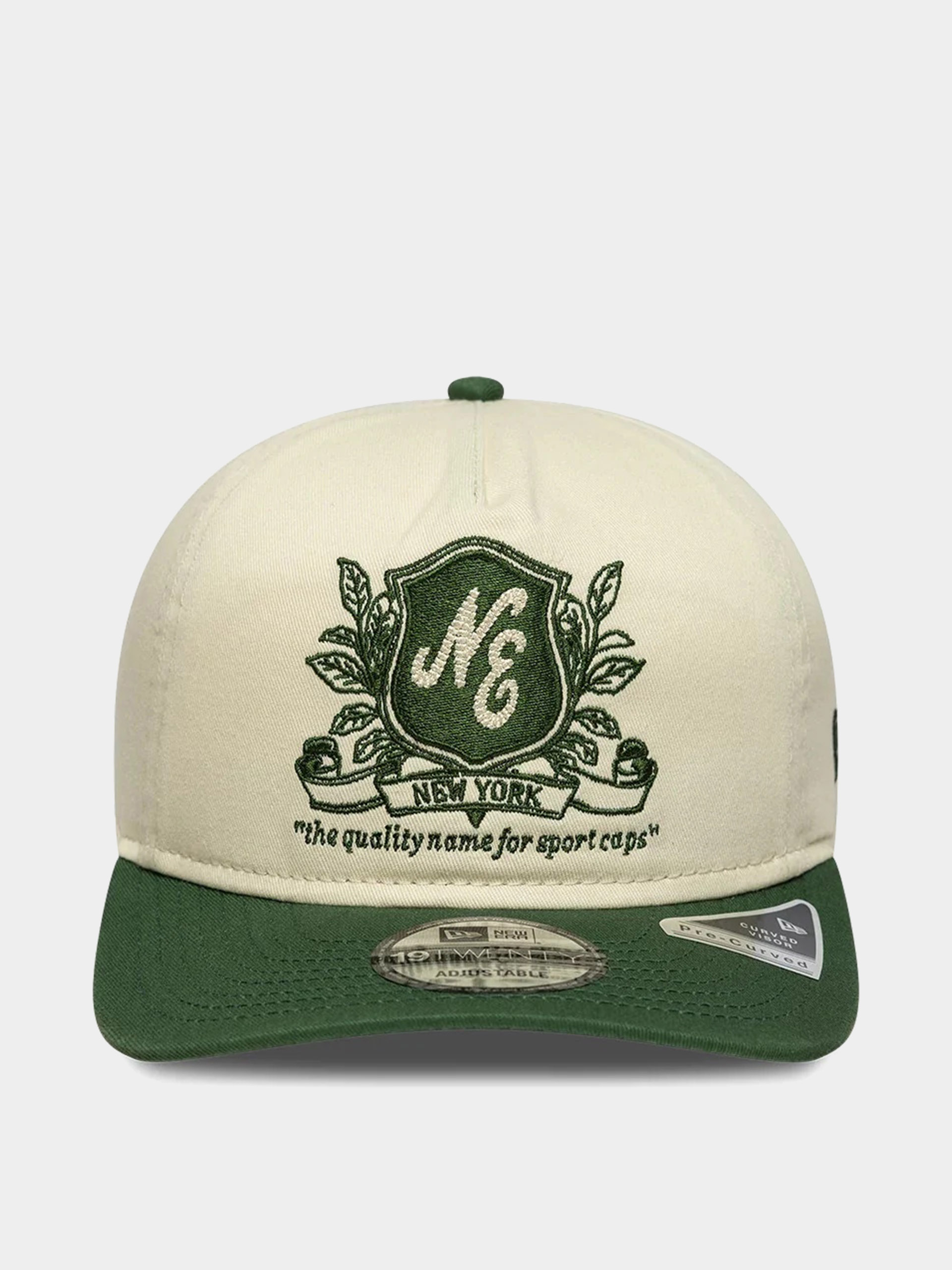 Шапка с козирка New Era Washed Graphic 19Twenty (light cream/green)