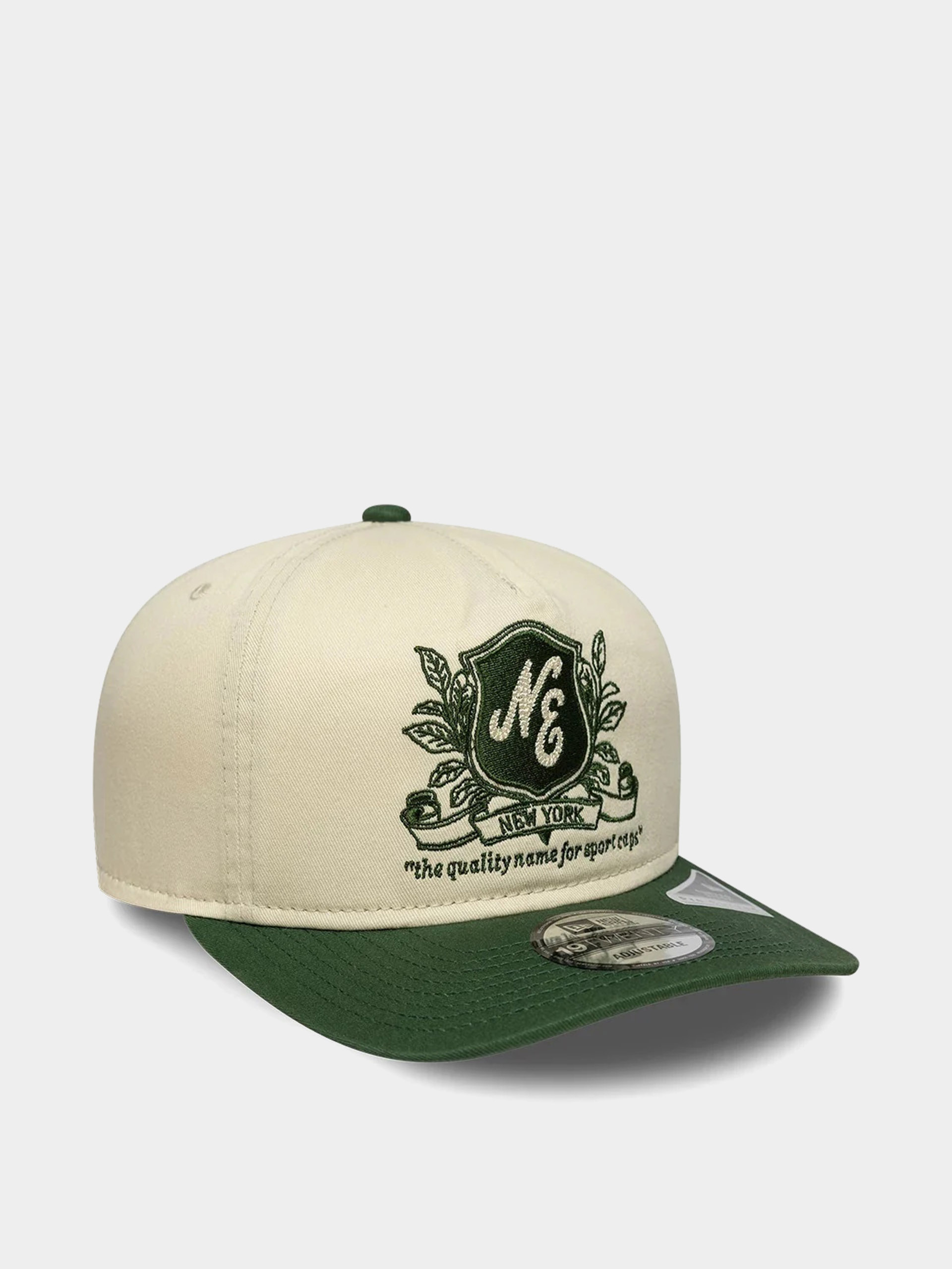 Шапка с козирка New Era Washed Graphic 19Twenty (light cream/green)