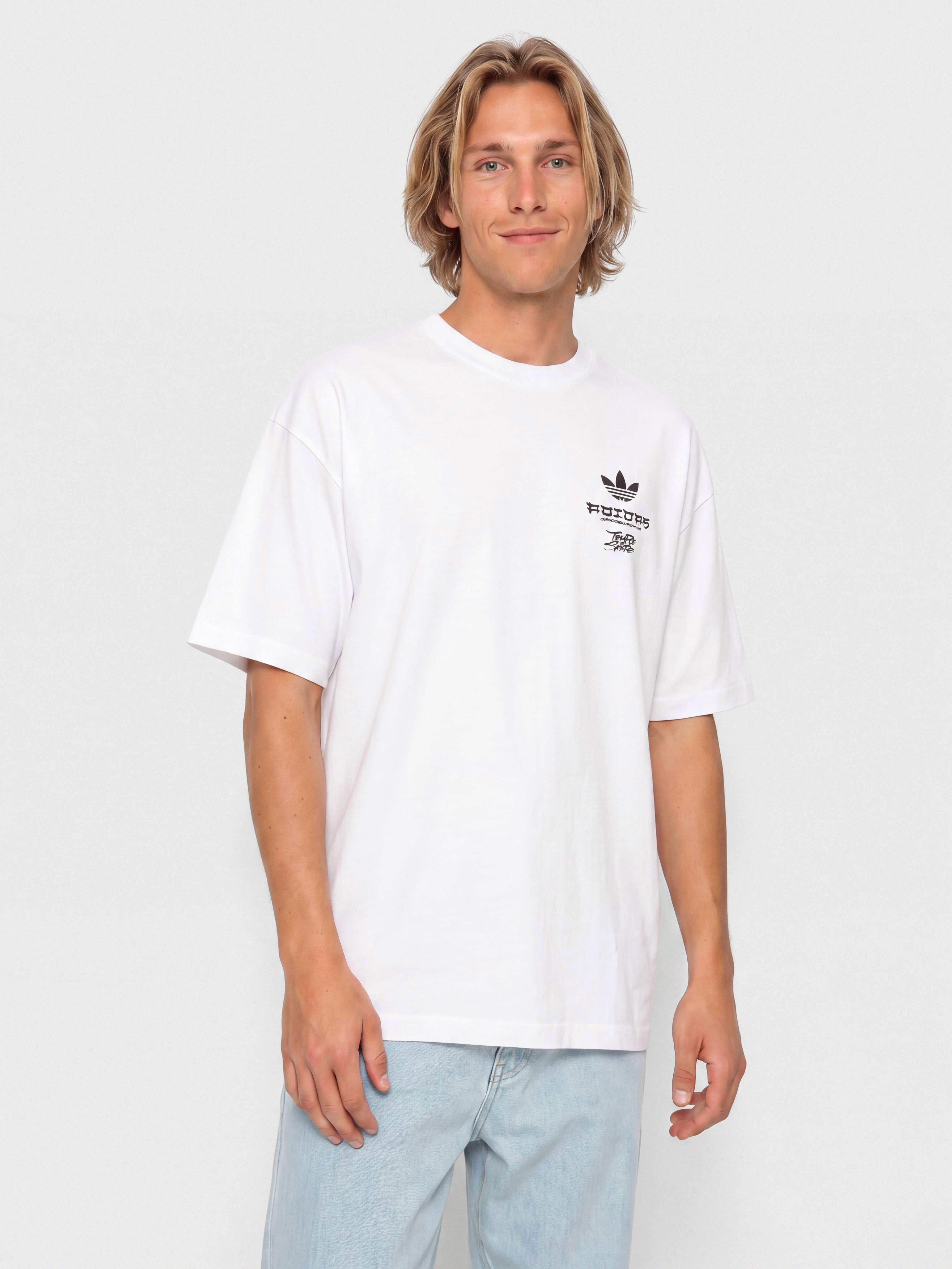 Тениска adidas Tos Crane (white/black)