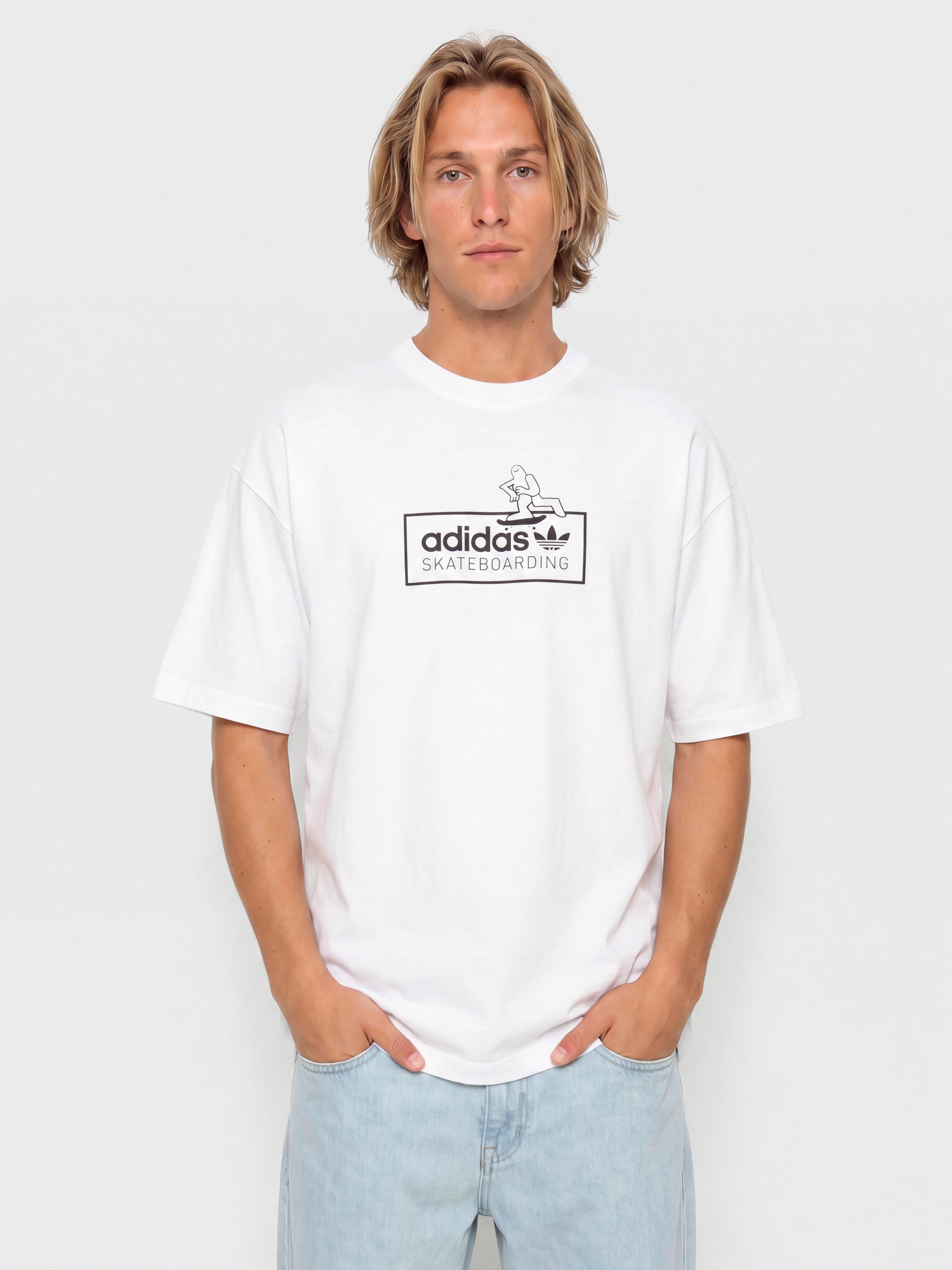 Тениска adidas Gonz Logo (white/black)