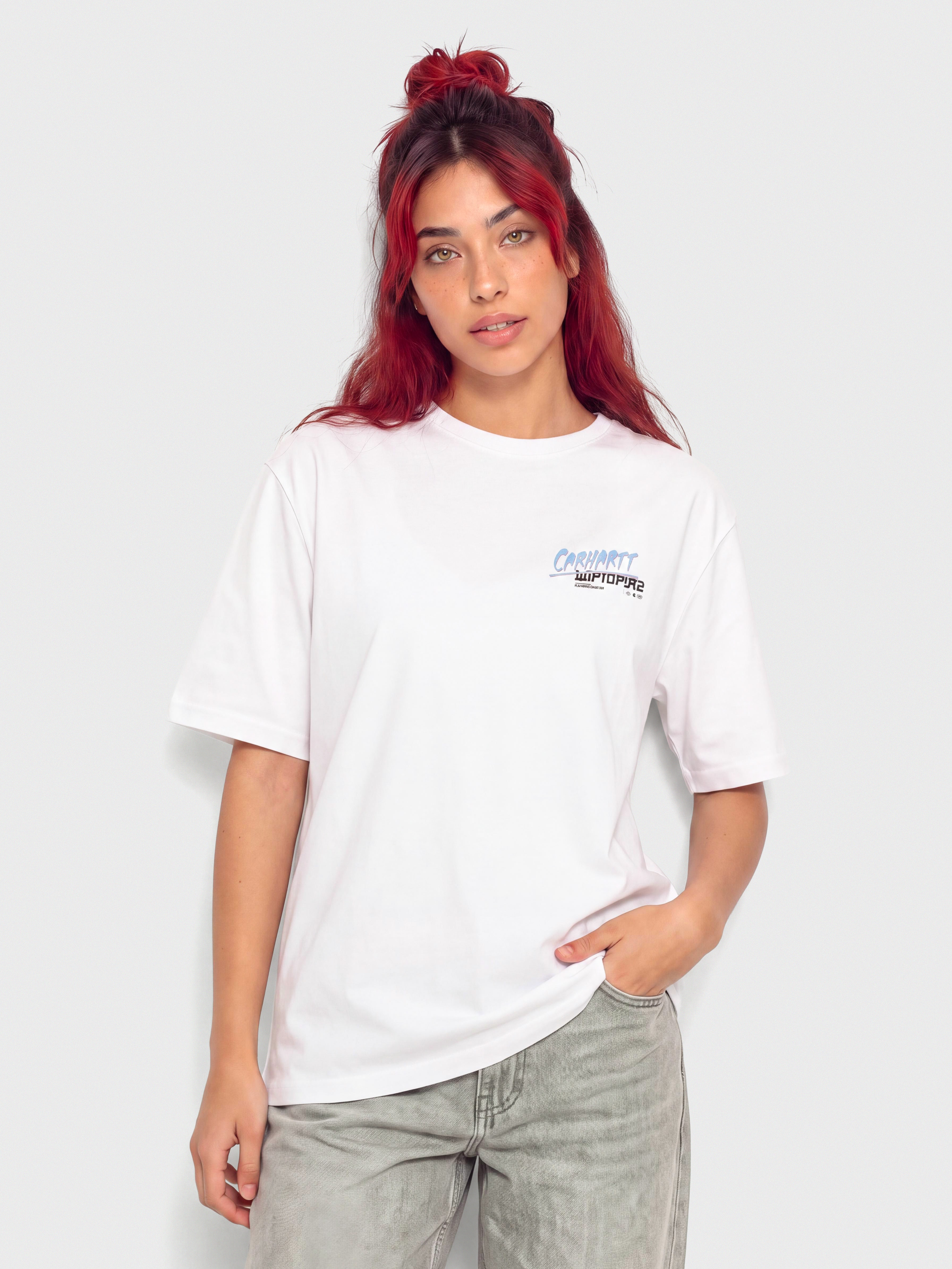 Тениска Carhartt WIP Wiptopia II Wmn (white)