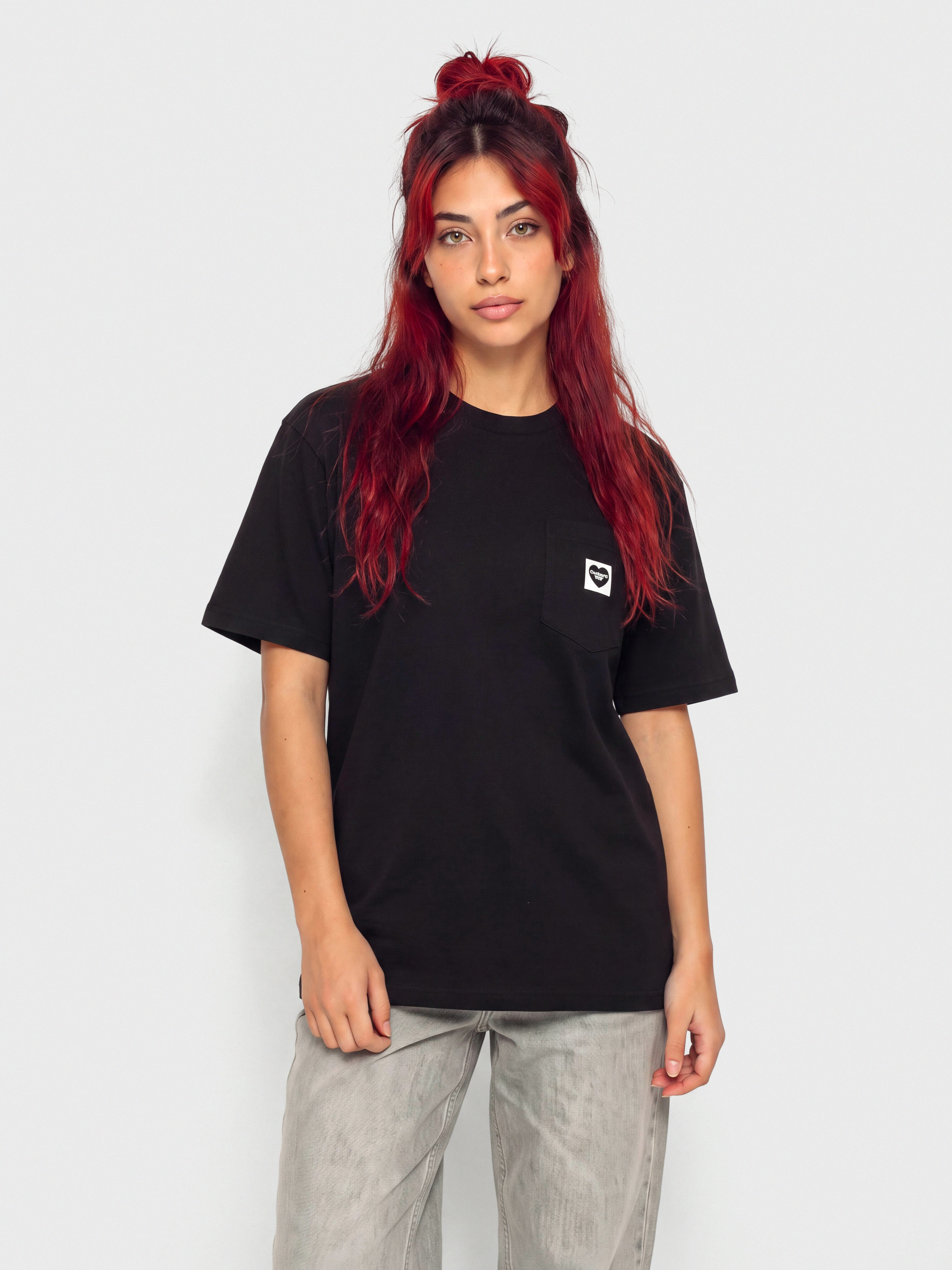 Тениска Carhartt WIP Pocket Small Heart Wmn (black/black)