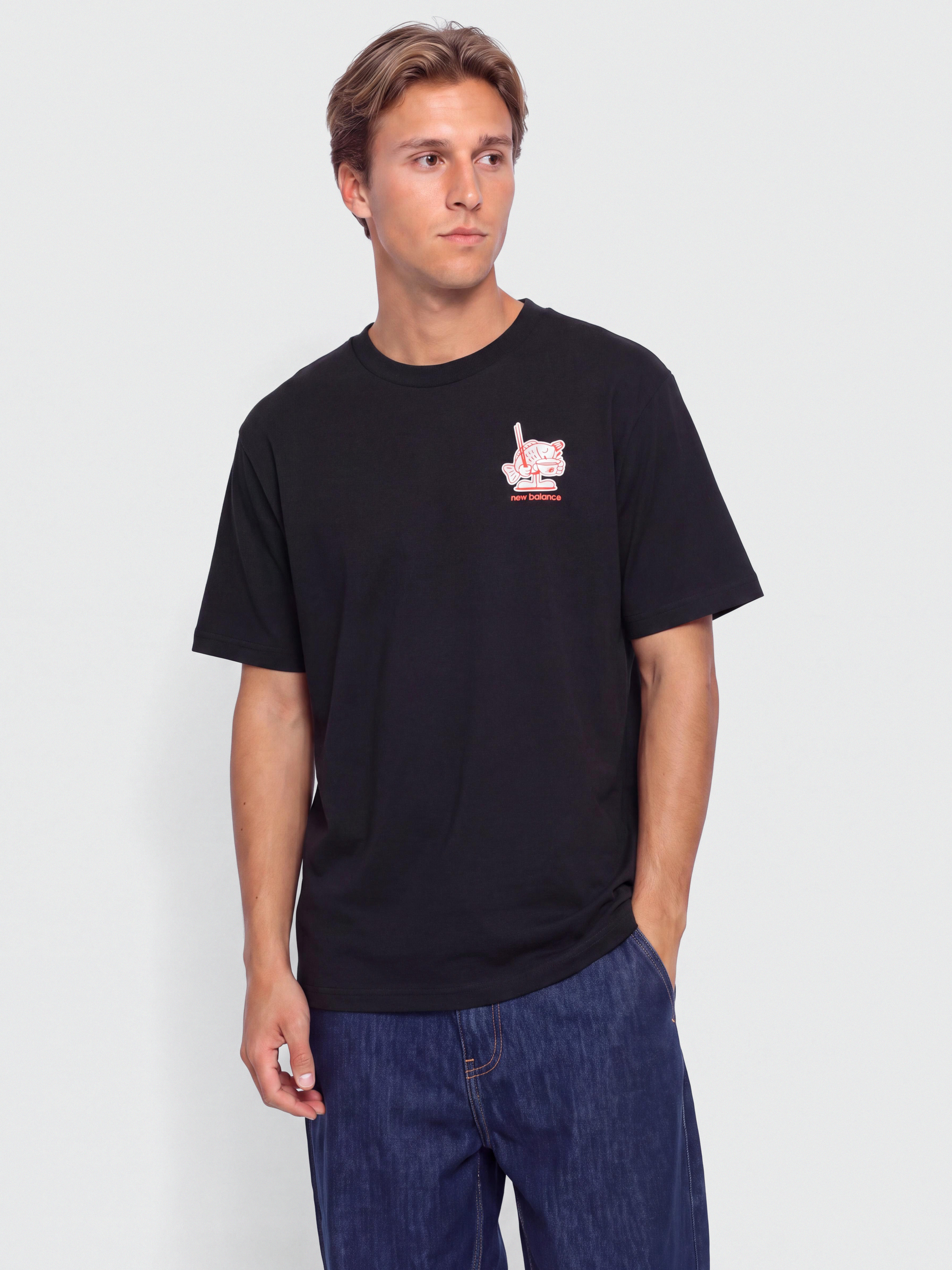 Тениска New Balance Ramen (black)