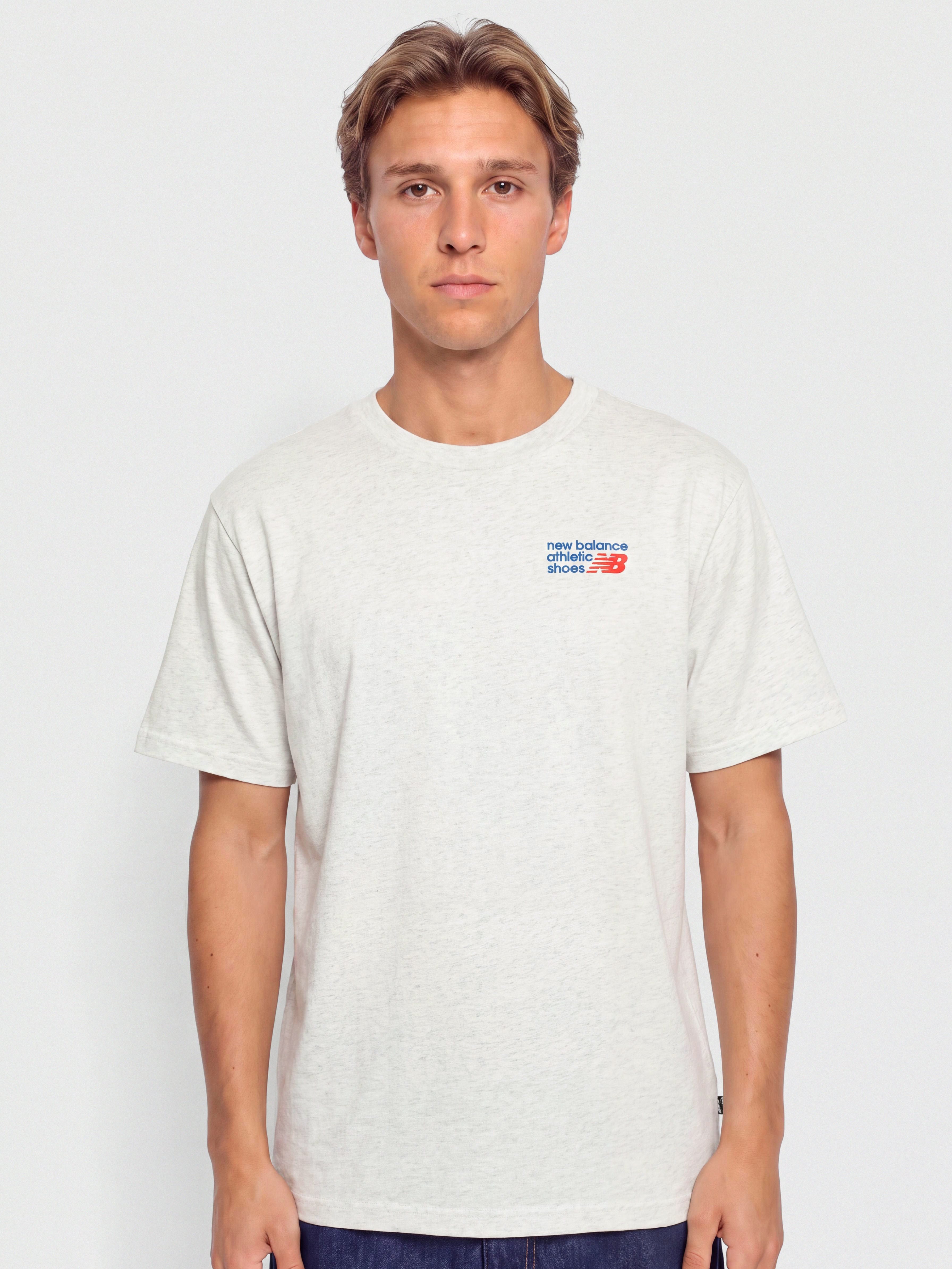 Тениска New Balance Athletics Premium Logo (ash heather)