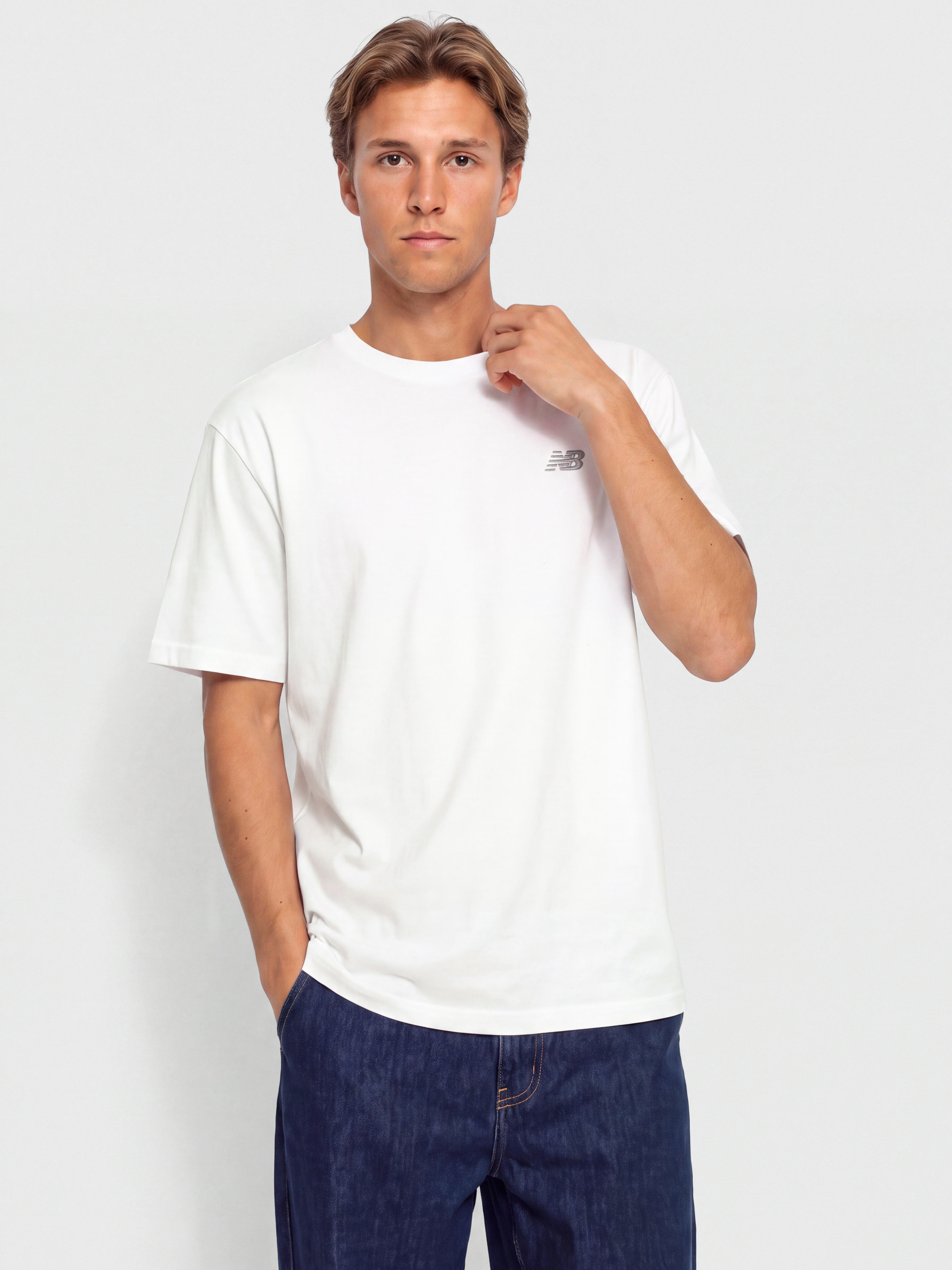 Тениска New Balance Small Logo (white)