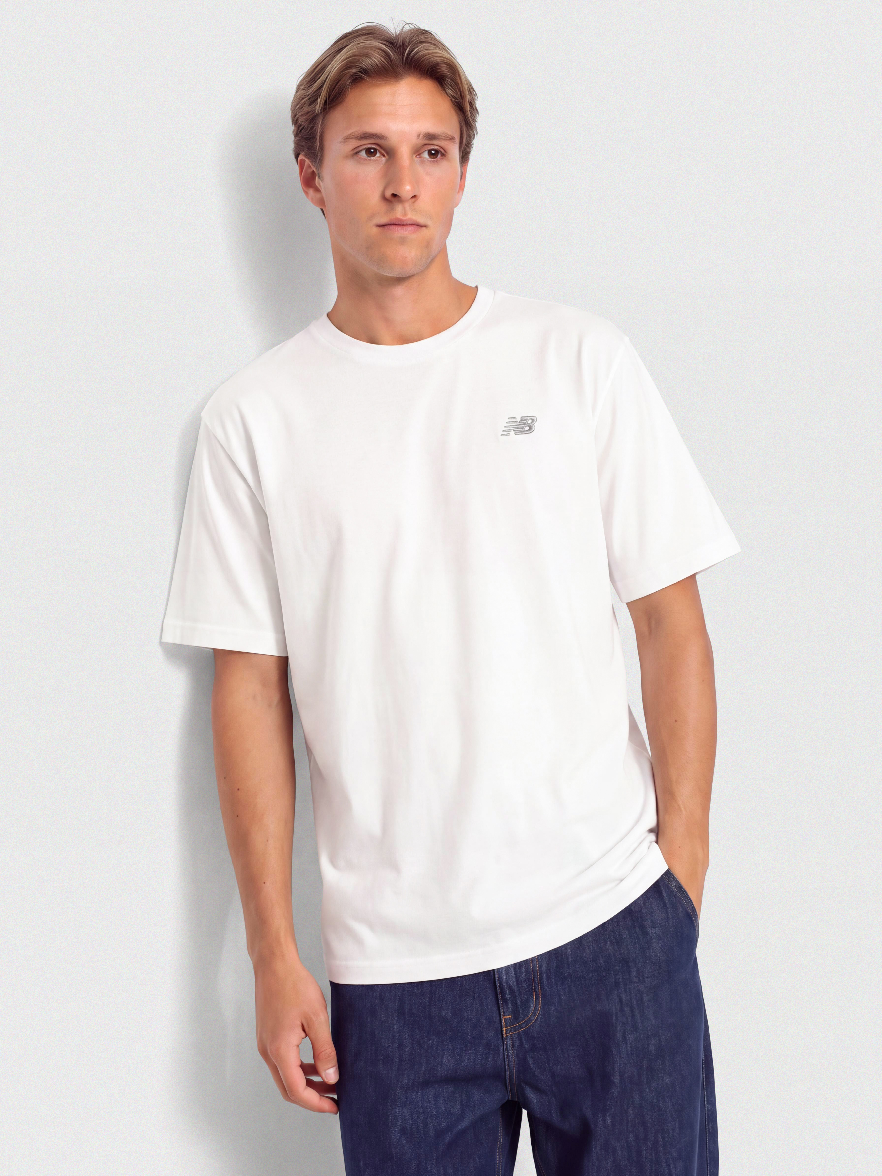 Тениска New Balance Small Logo (white)