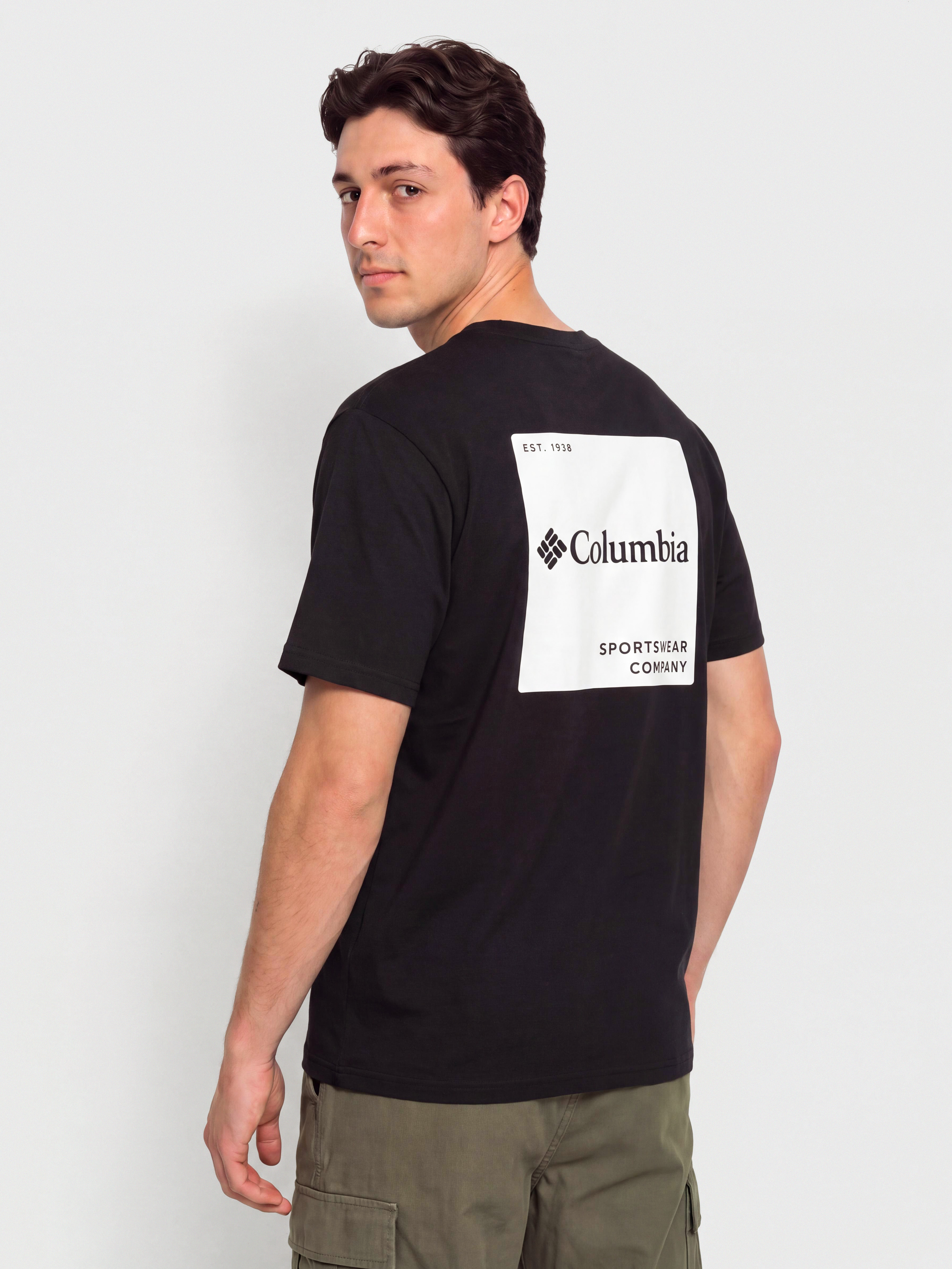 Тениска Columbia CSC Logo Back (black/boxy brand)