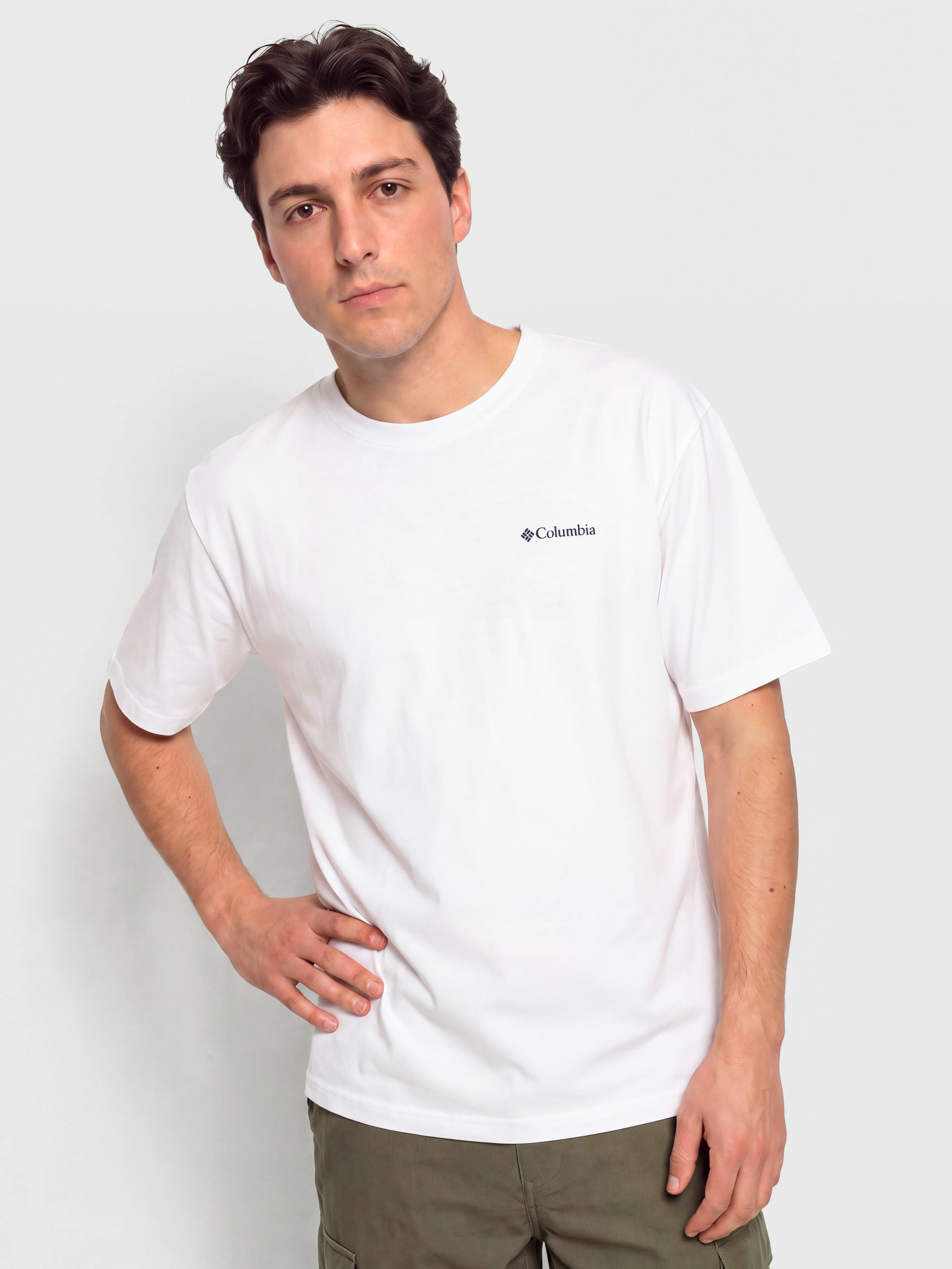 Тениска Columbia CSC Outdoor Back Graphic (white/flower power badge)