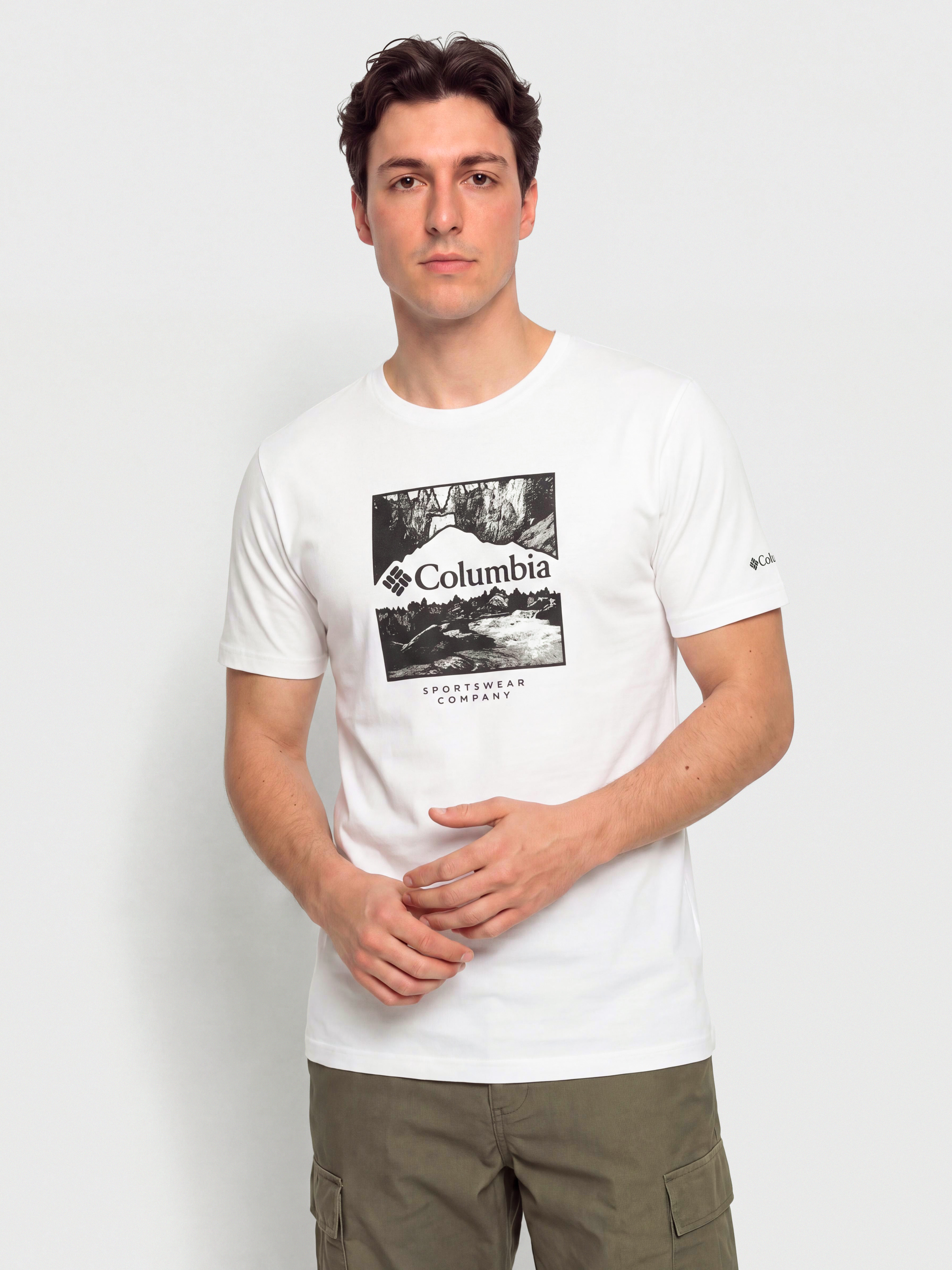 Тениска Columbia Csc Seasonal Logo (white/waterscape)