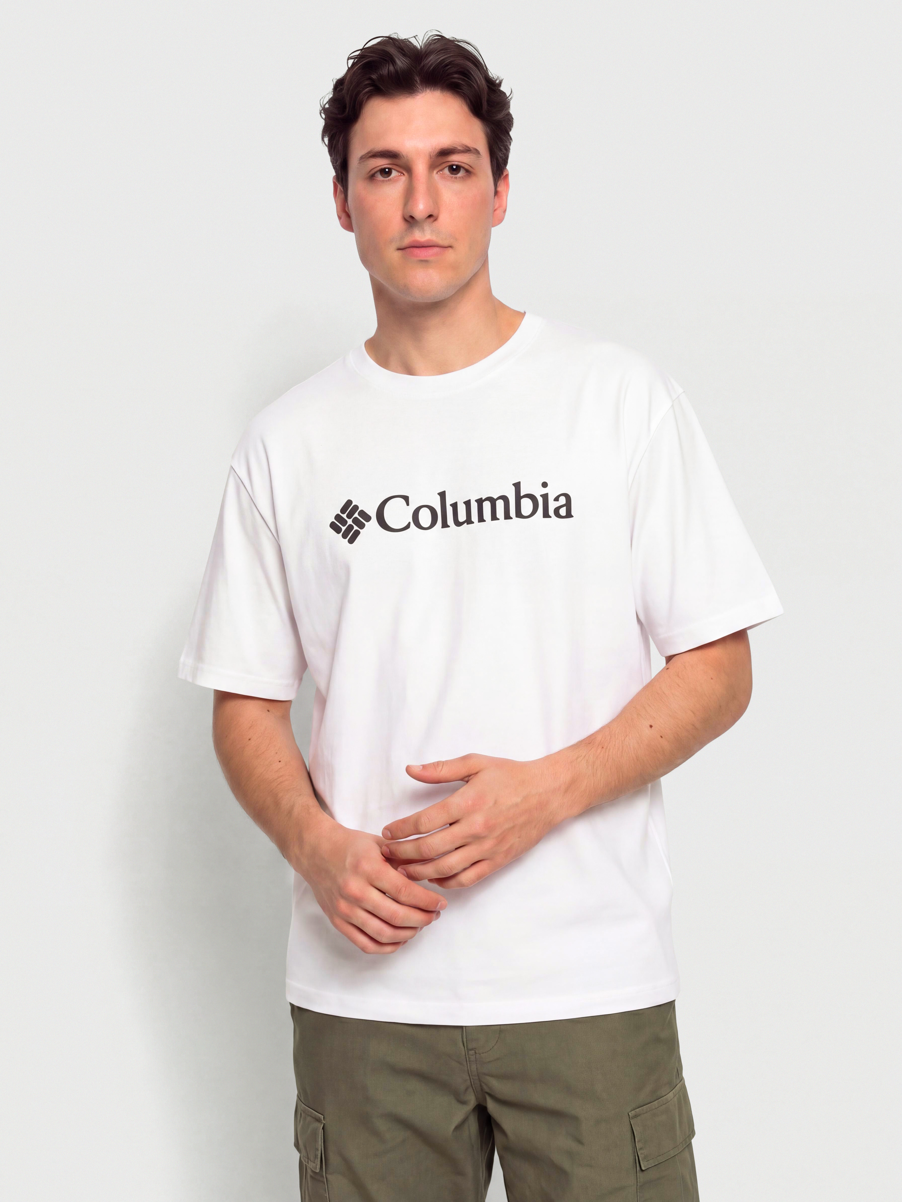 Тениска Columbia CSC Basic Logo (white/gem columbia)