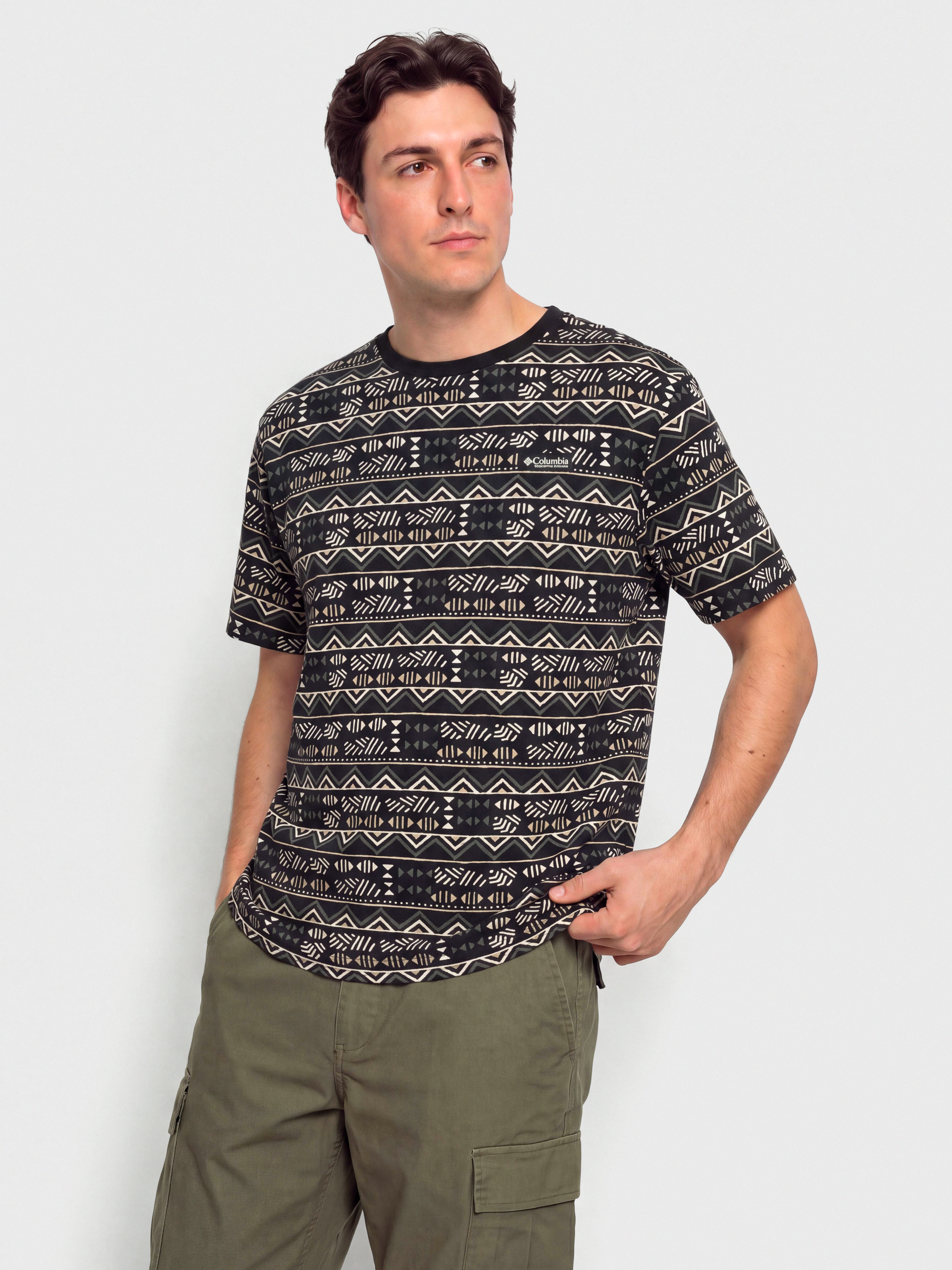 Тениска Columbia CSC Heavyweight Printed (black/horizons)