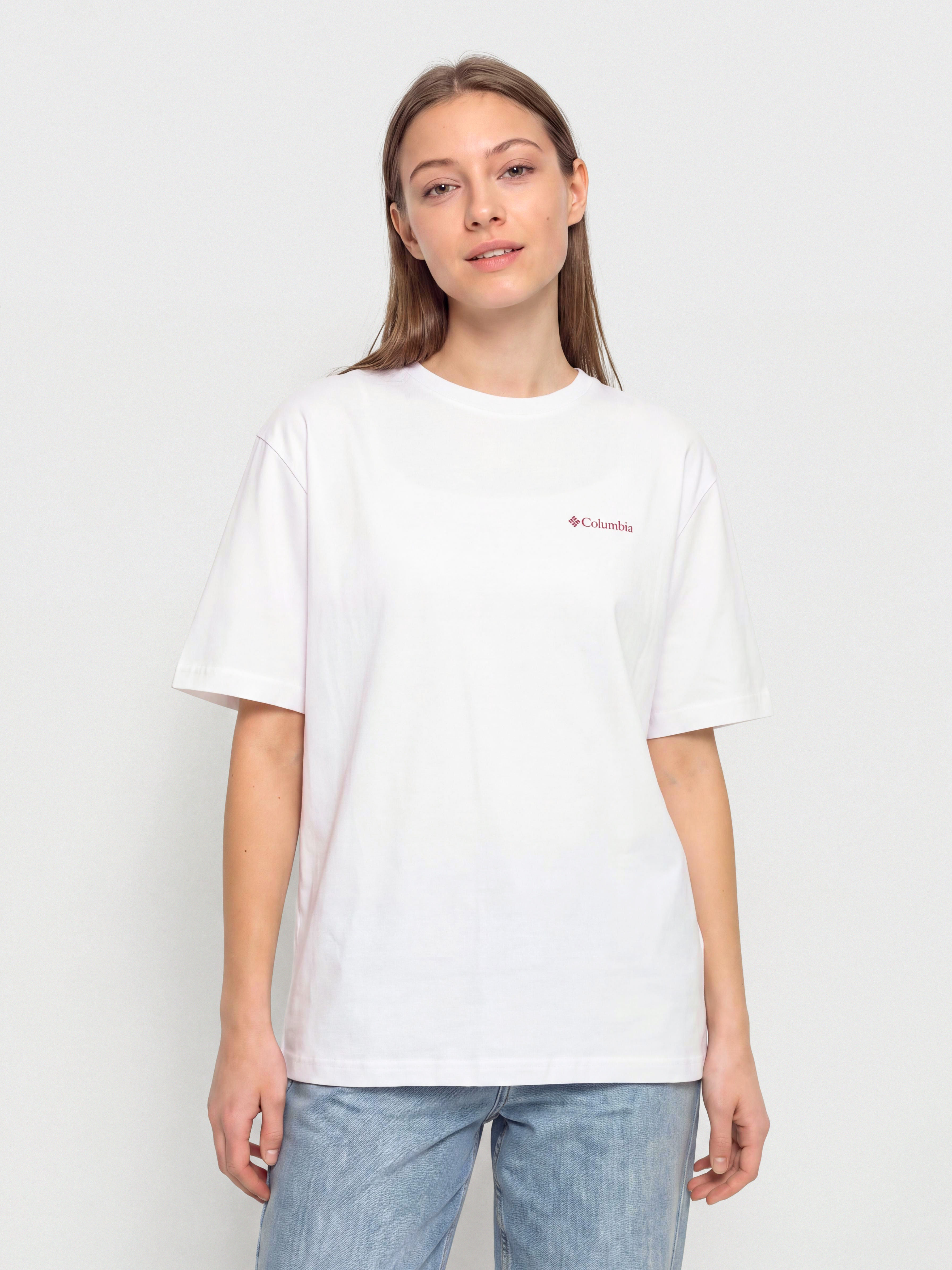 Тениска Columbia Rolling Bend Graphic Oversized Wmn (white/floral groove)