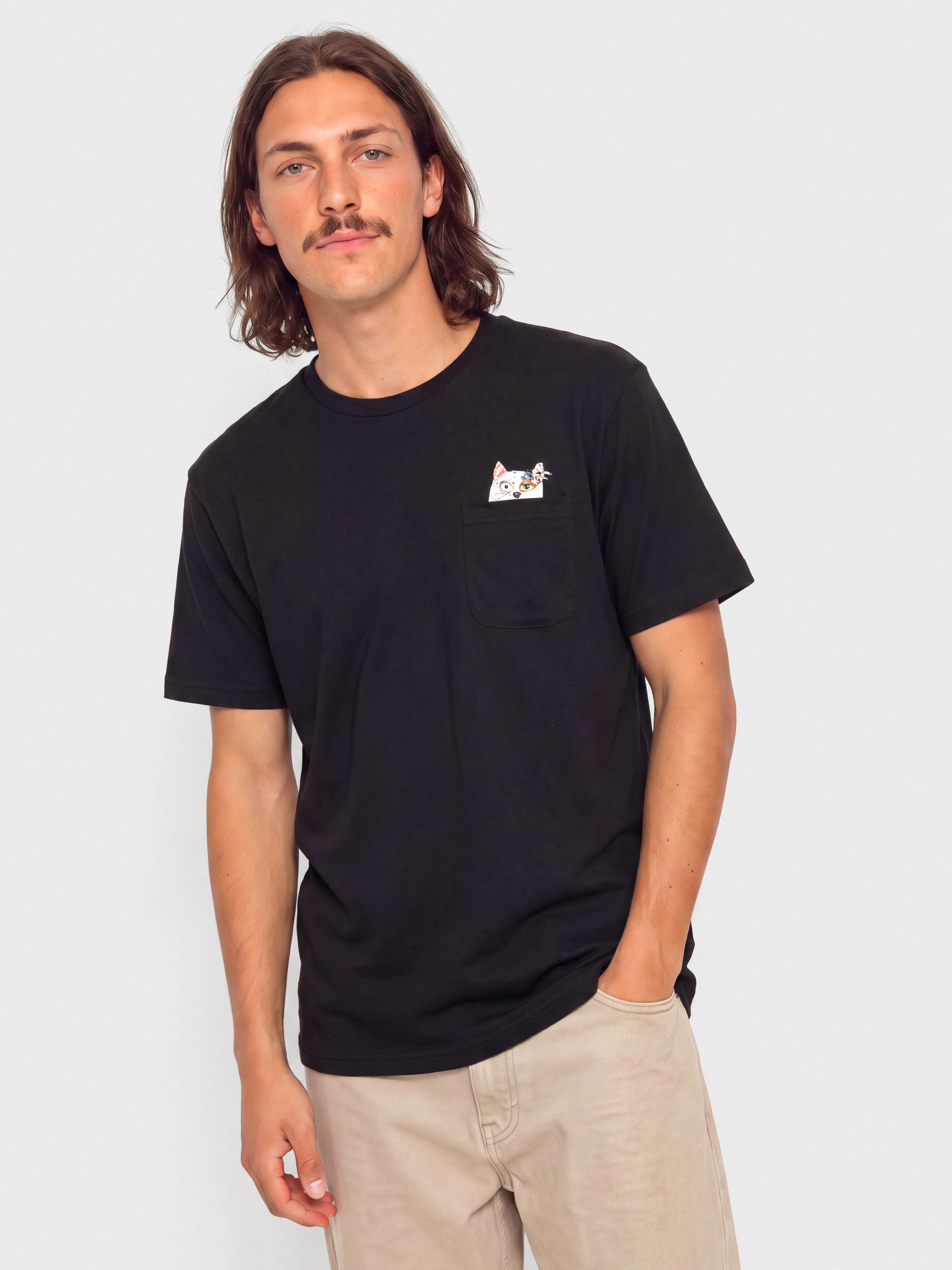 Тениска RipNDip Lord Nermal Collage Pocket (black)