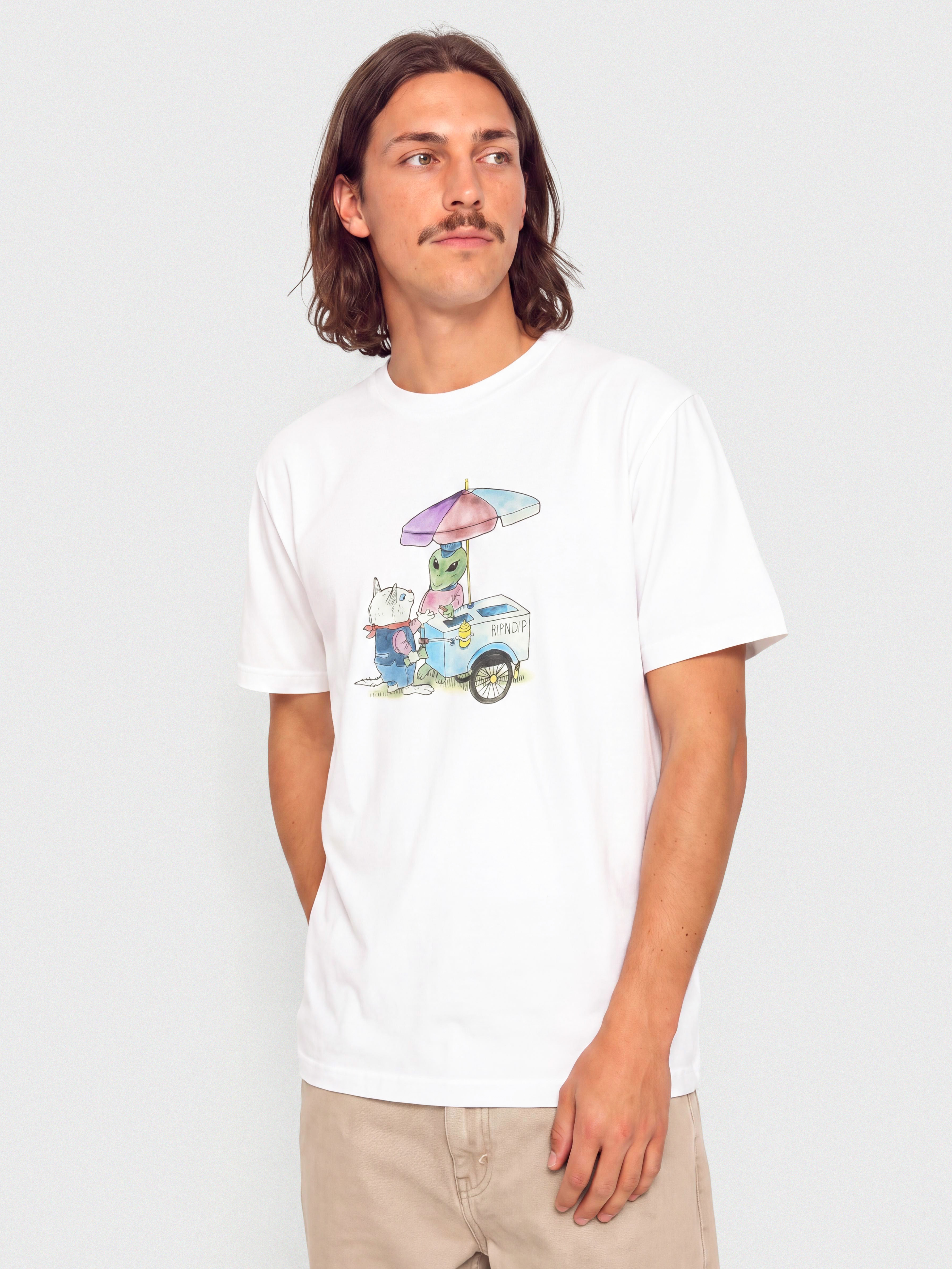 Тениска RipNDip Nerm Frios (white)