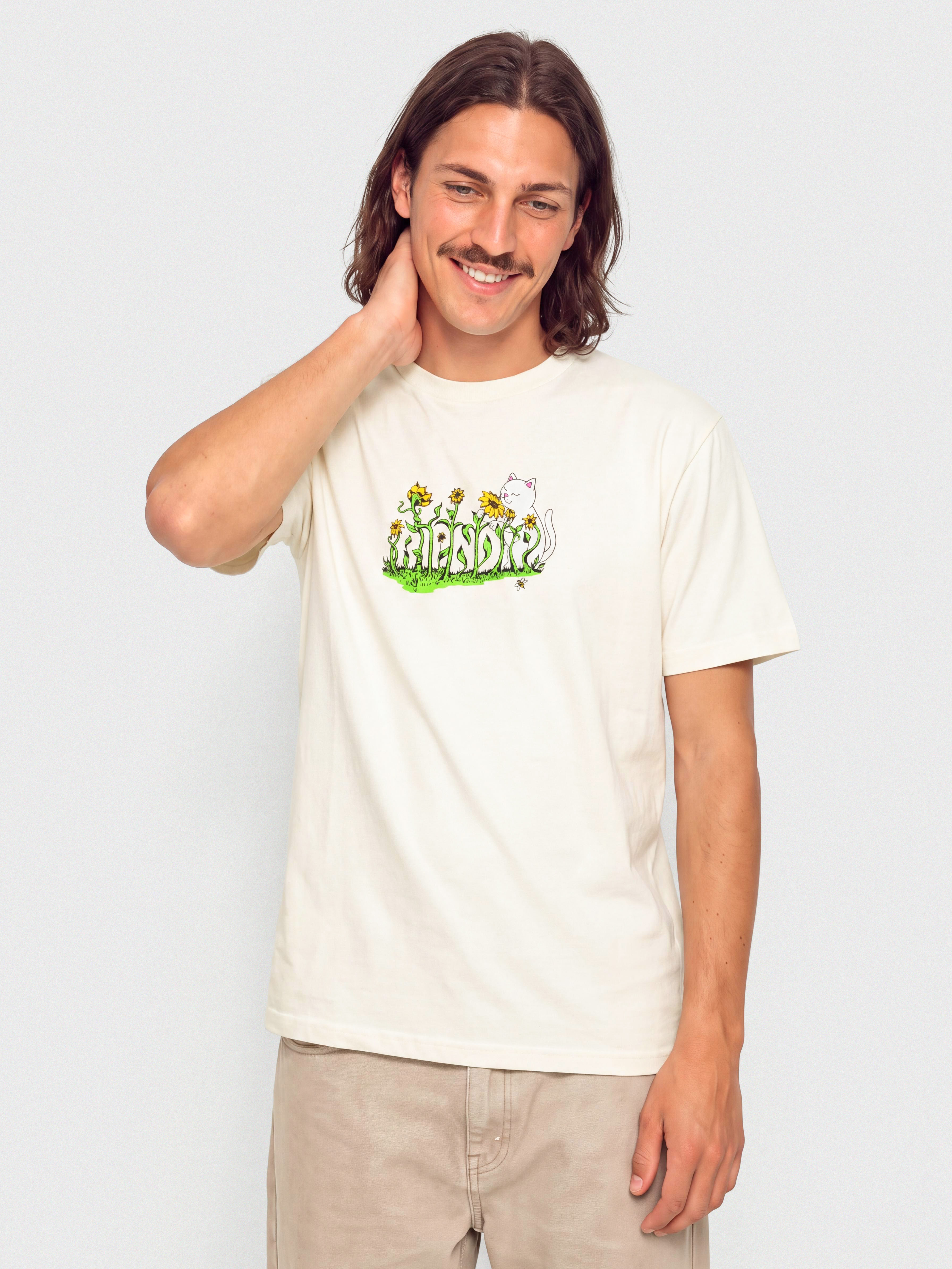 Тениска RipNDip Flower Boy (bone)