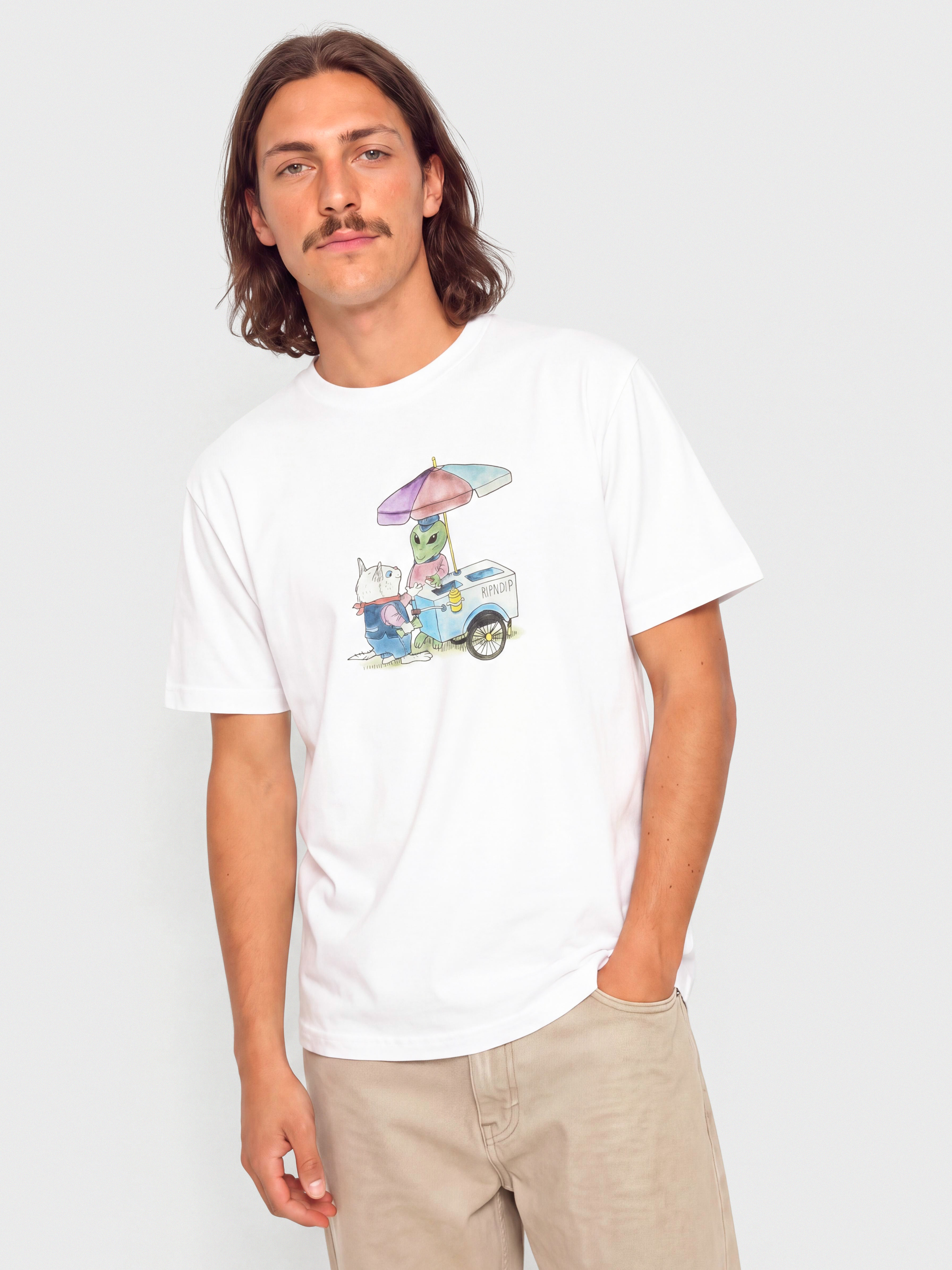 Тениска RipNDip Nerm Frios (white)