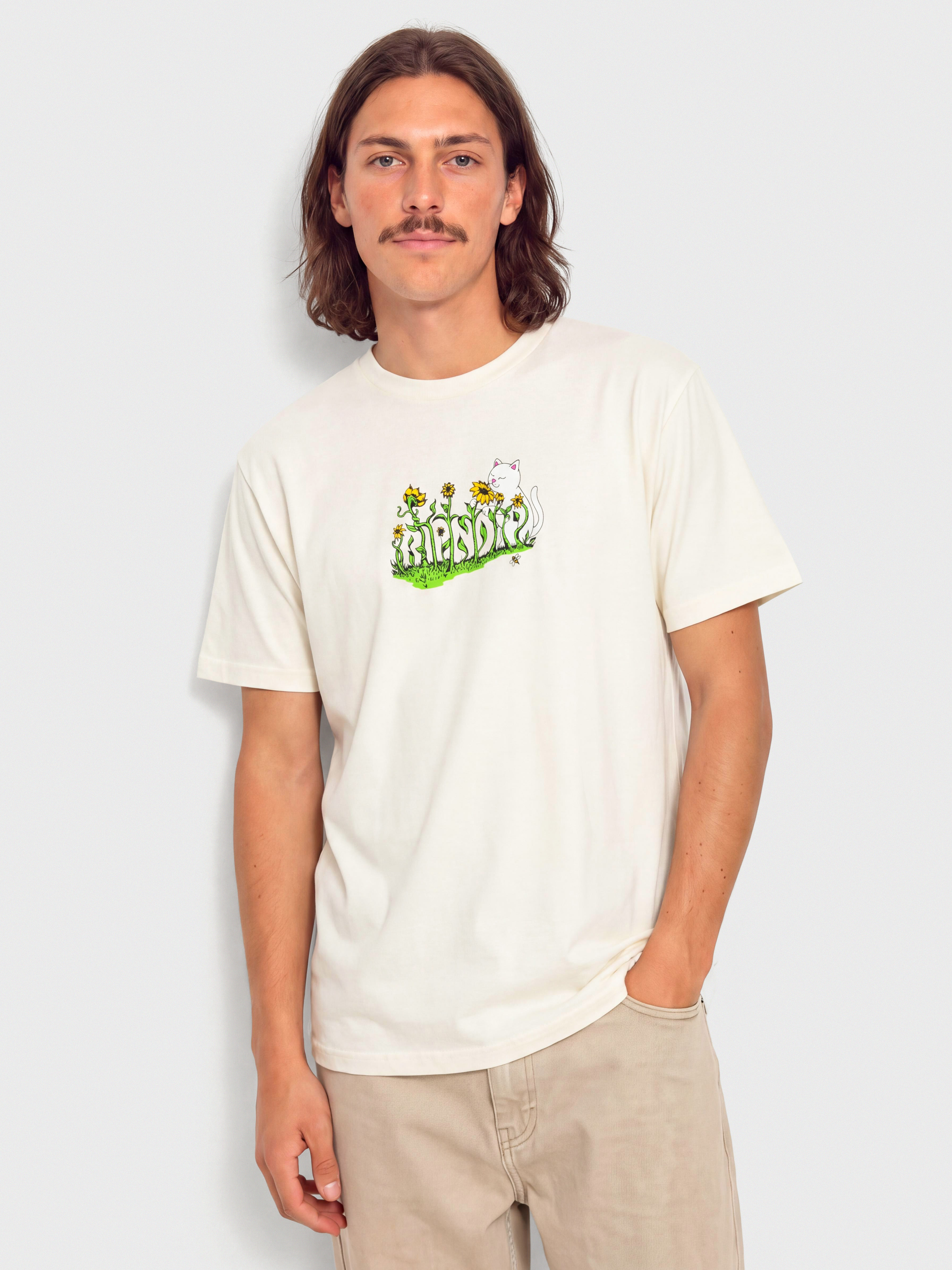 Тениска RipNDip Flower Boy (bone)