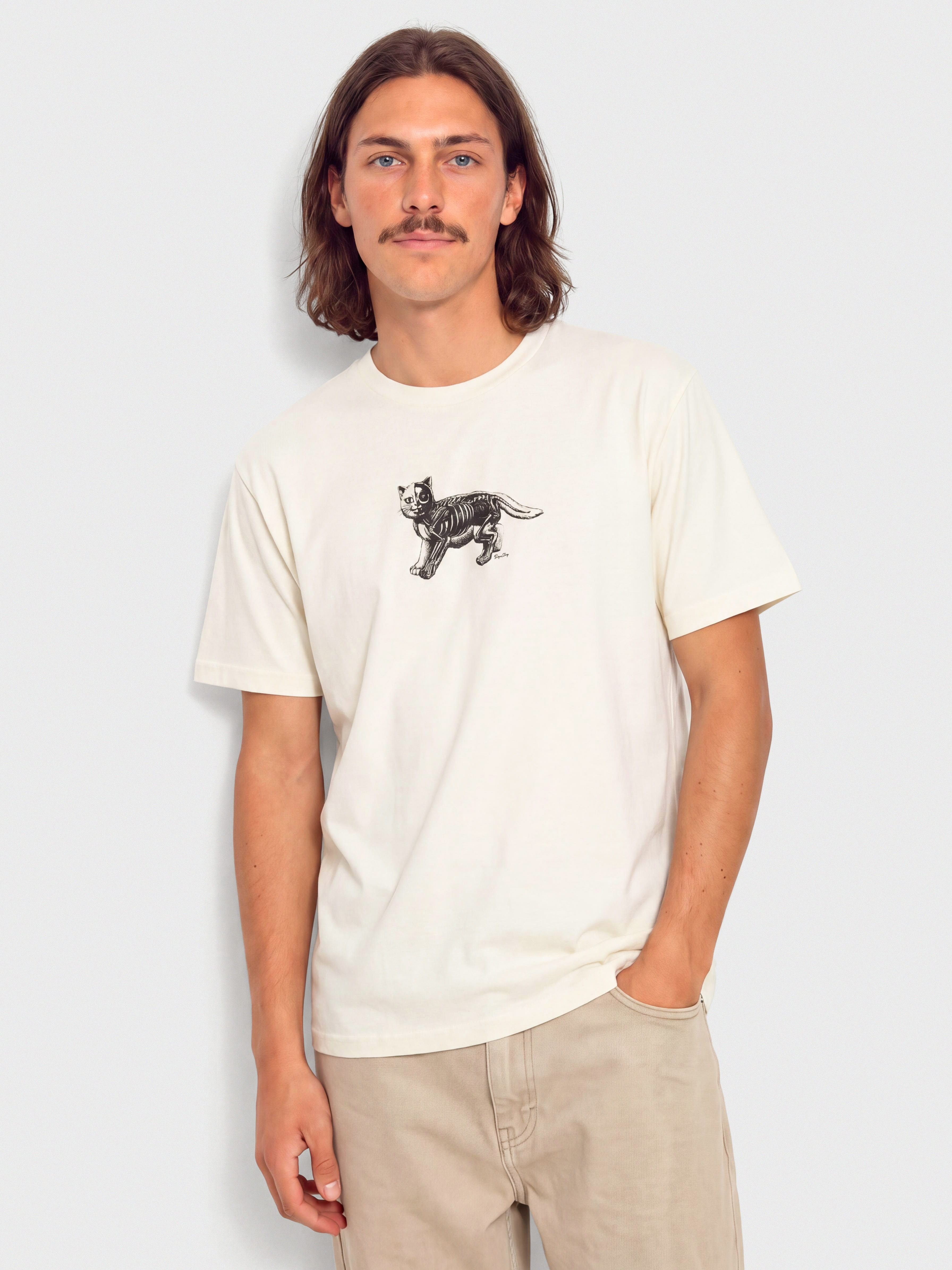 Тениска RipNDip Inside Out (bone)
